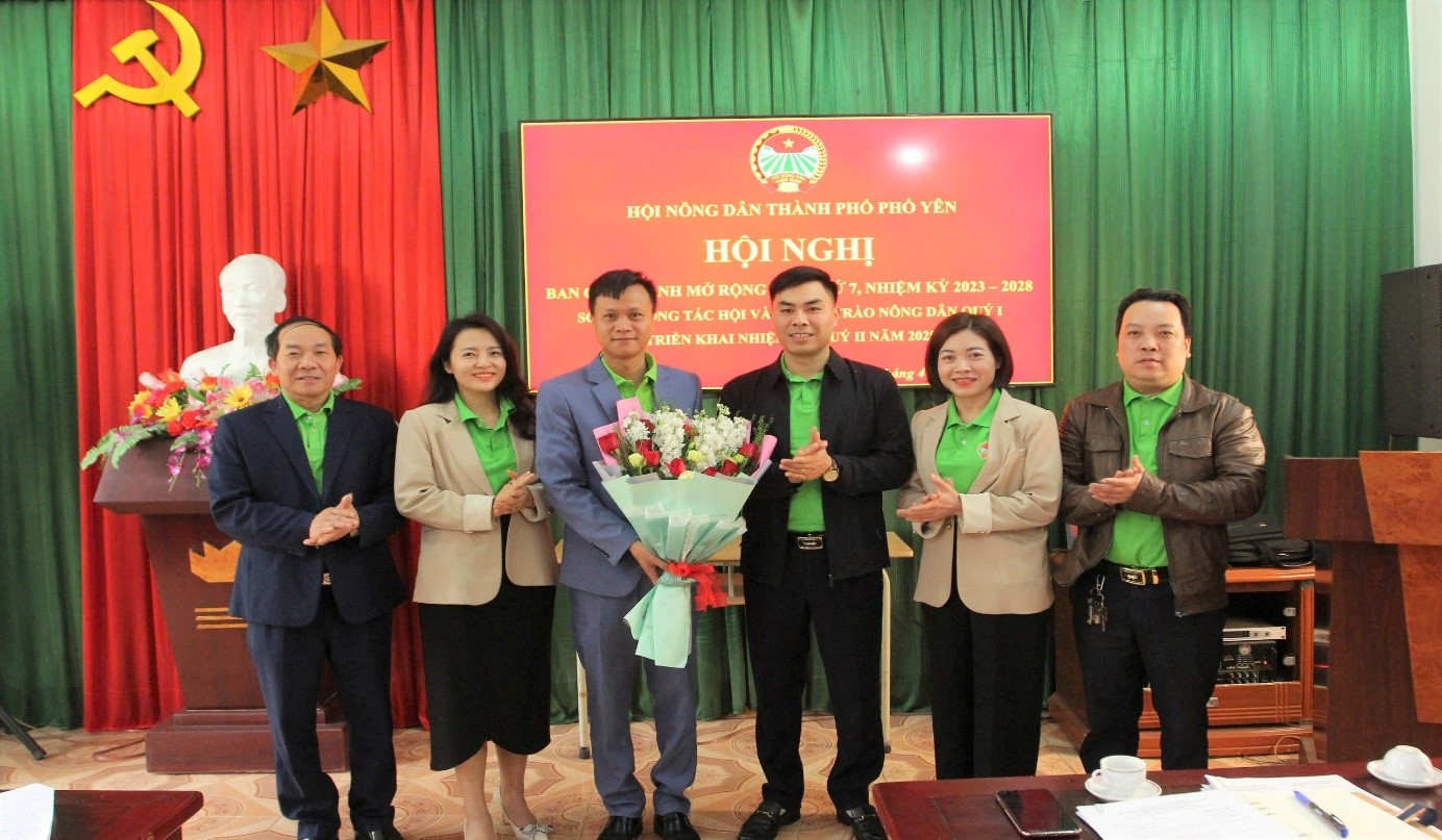 HỘI NÔNG DÂN THÀNH PHỐ PHỔ YÊN: TỔ CHỨC HỘI NGHỊ BAN CHẤP HÀNH MỞ RỘNG LẦN THỨ 7 KHOÁ II, NHIỆM KỲ 2023 - 2028