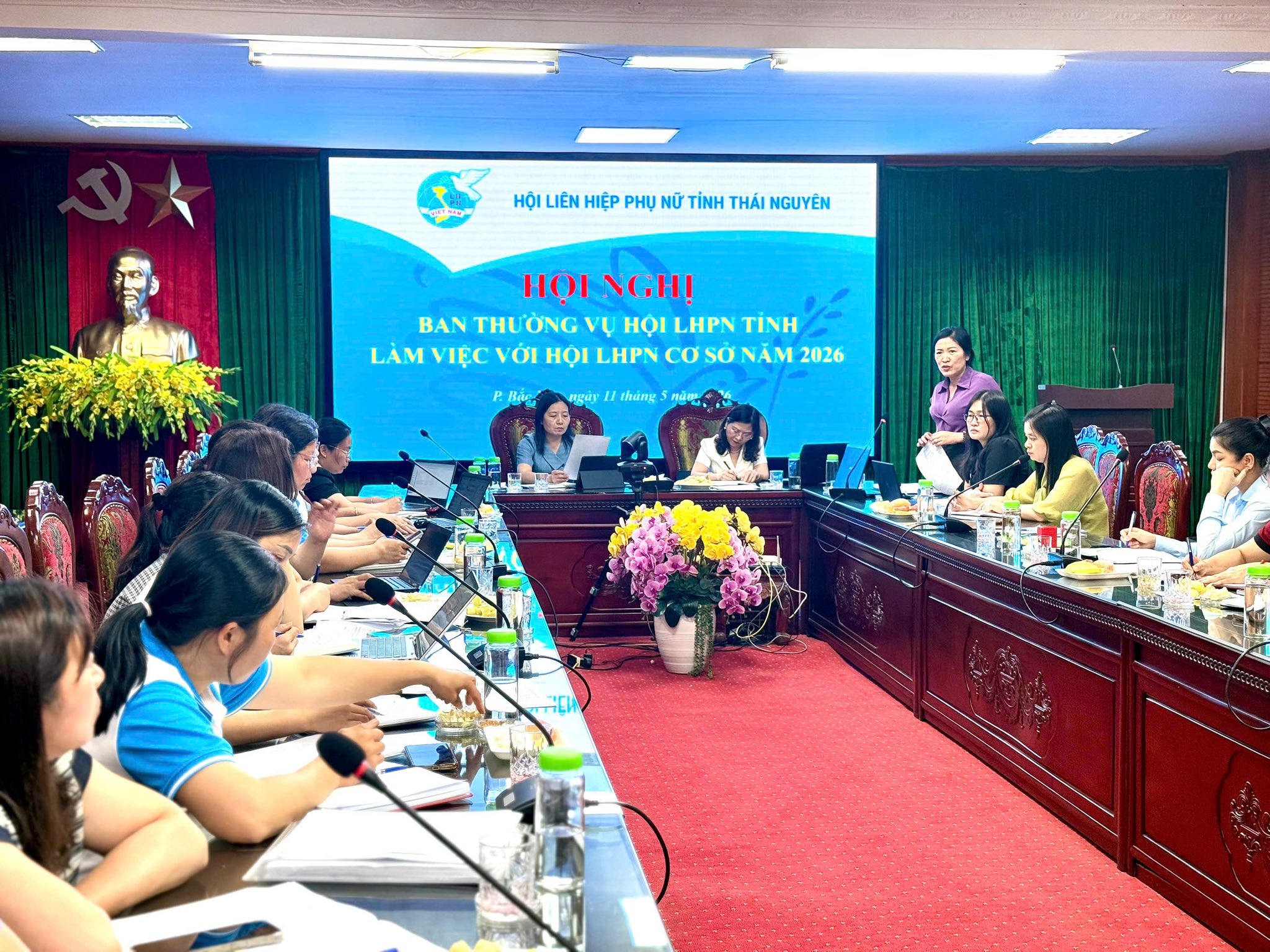 HỘI LHPN TỈNH LÀM VIỆC, NẮM TÌNH HÌNH HOẠT ĐỘNG HỘI TẠI CƠ SỞ