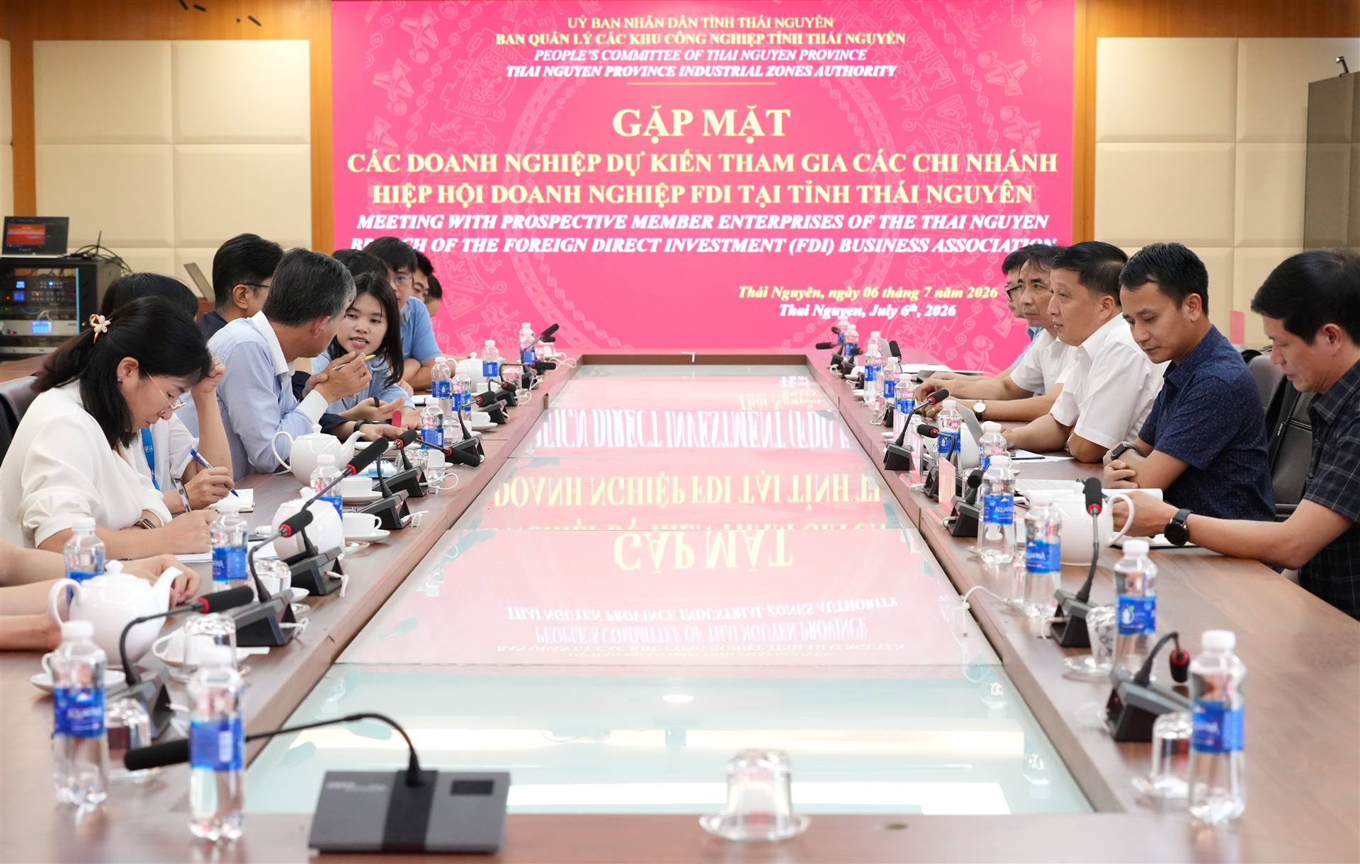 Ban Quản lý các khu công nghiệp tỉnh Thái Nguyên gặp mặt các doanh nghiệp dự kiến tham gia các Chi nhánh hiệp hội doanh nghiệp FDI tại tỉnh Thái Nguyên