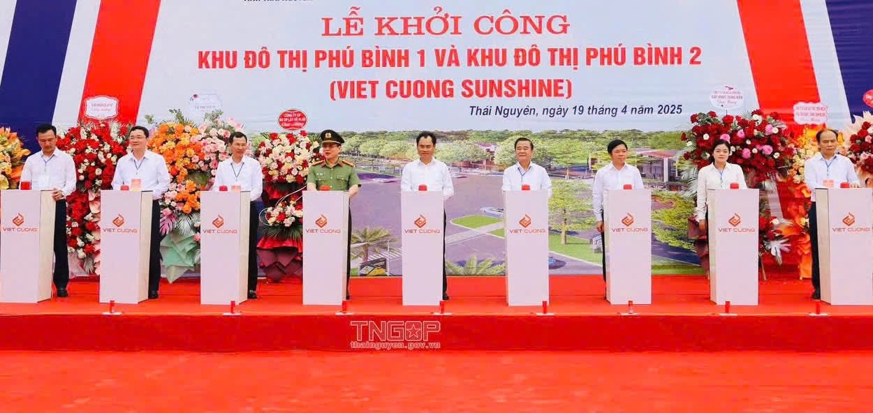 Tỉnh Thái Nguyên đồng loạt khởi công, động thổ, khánh thành các công trình, dự án quan trọng và các công trình trọng điểm nhân dịp kỷ niệm 50 năm ngày Giải phóng miền Nam,