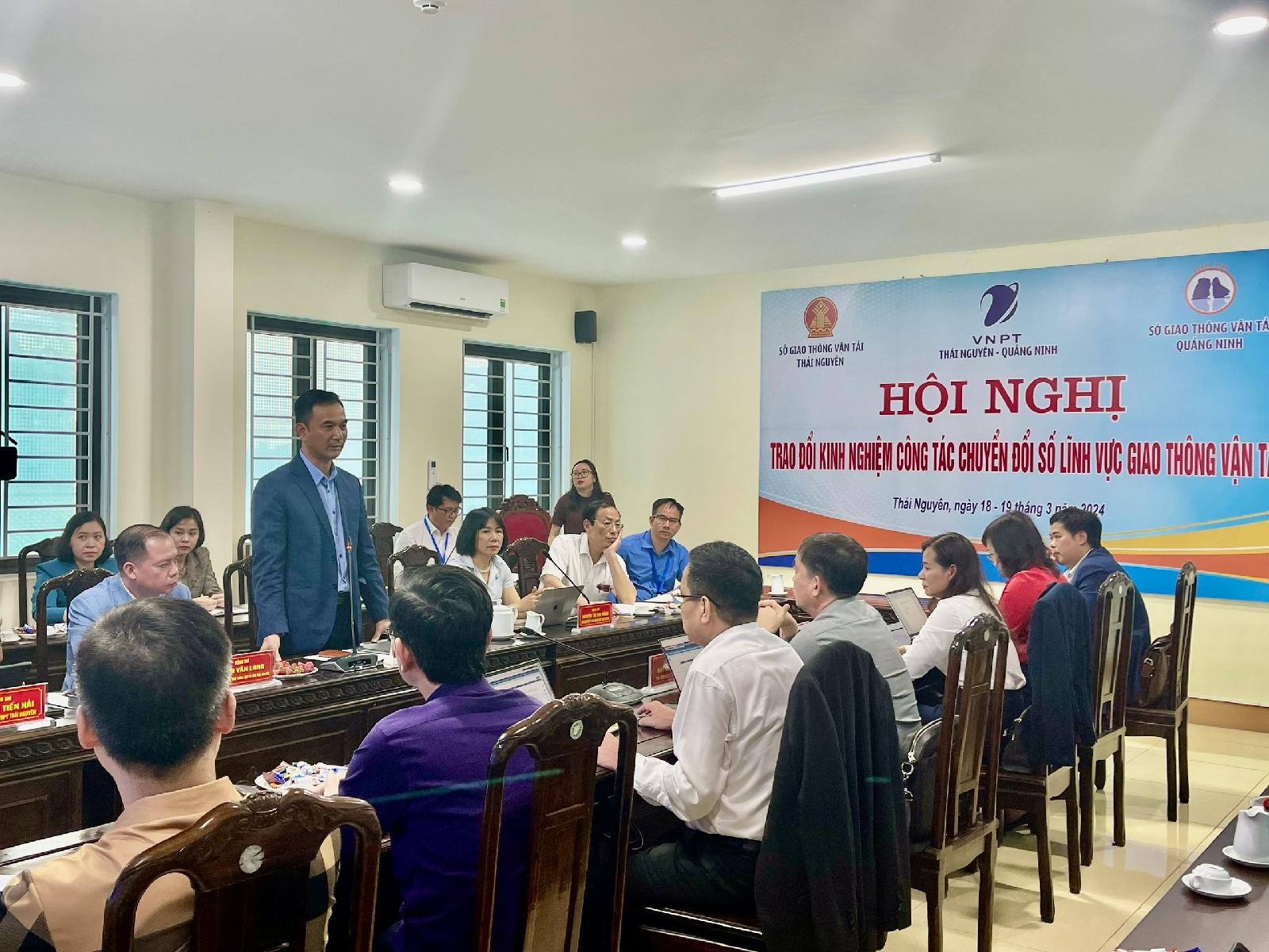 Sở GTVT Thái Nguyên – Quảng Ninh: Trao đổi kinh nghiệm Chuyển đổi số trong quản lý hoạt động GTVT.