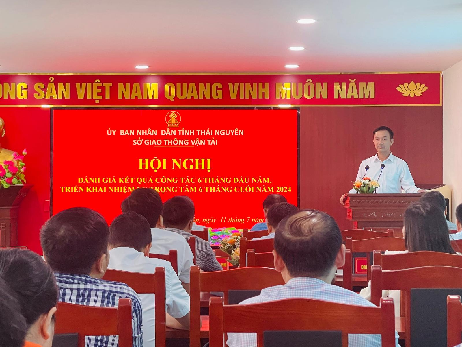 Sở GTVT Thái Nguyên: Sơ kết thực hiện nhiệm vụ 6 tháng đầu năm và phương hướng nhiệm vụ, giải pháp công tác 6 tháng cuối năm 2024