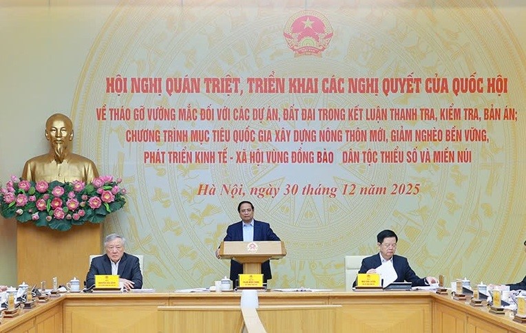 Hội nghị quán triệt, triển khai thực hiện các Nghị quyết của Quốc hội về mở rộng áp dụng các cơ chế, chính sách đặc thù tại Nghị quyết số 170/2024/QH15 và Nghị quyết số 257/2025/QH15 phê duyệt chủ trương đầu tư Chương trình mục tiêu quốc gia xây dựng nông thôn mới, giảm nghèo bền vững và phát triển kinh tế - xã hội vùng đồng bào dân tộc thiểu số và miền núi giai đoạn 2026-2035