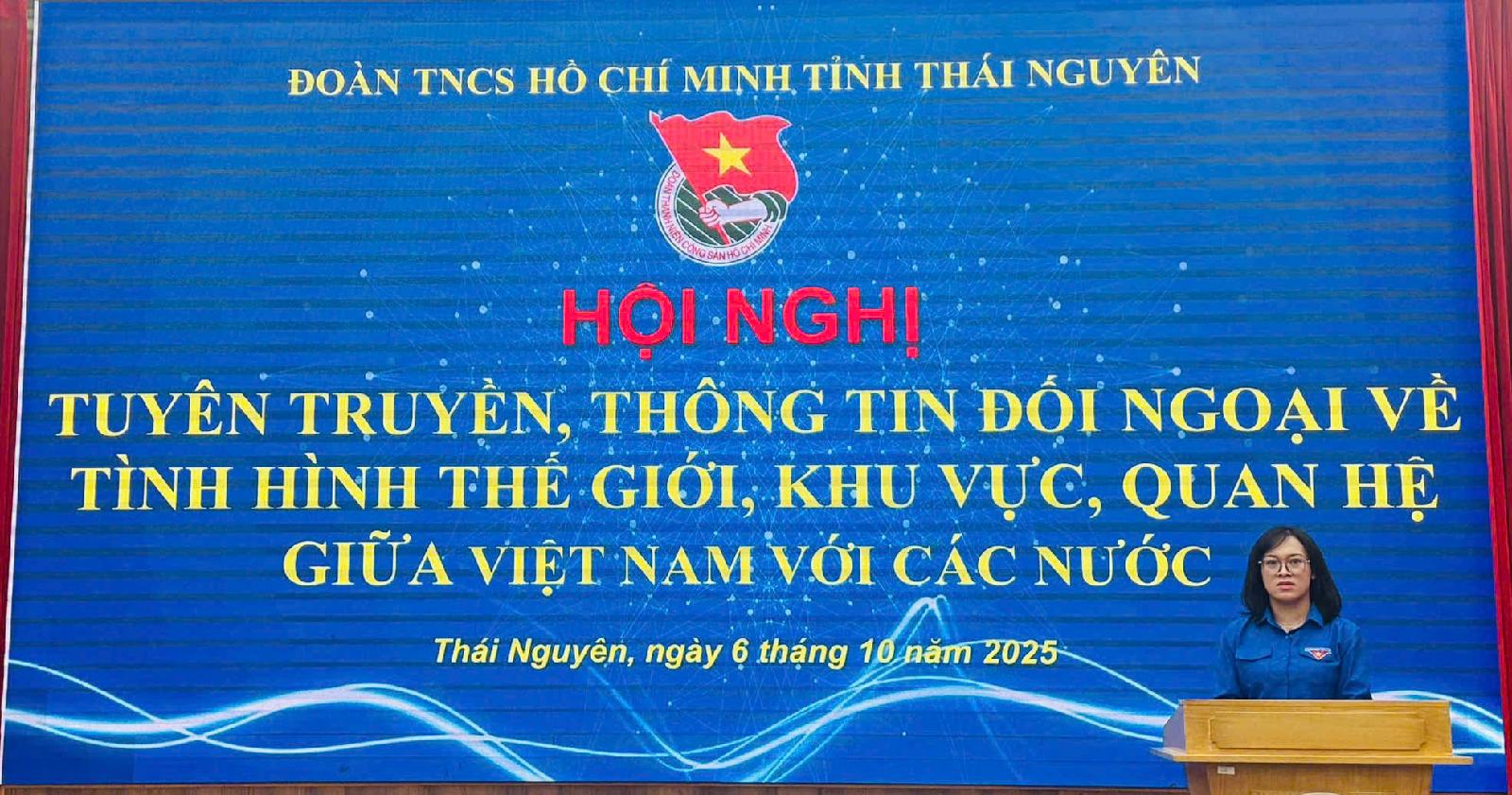 Hội nghị thông tin tuyên truyền đối ngoại về tình hình thế giới, khu vực, quan hệ Việt Nam với các nước