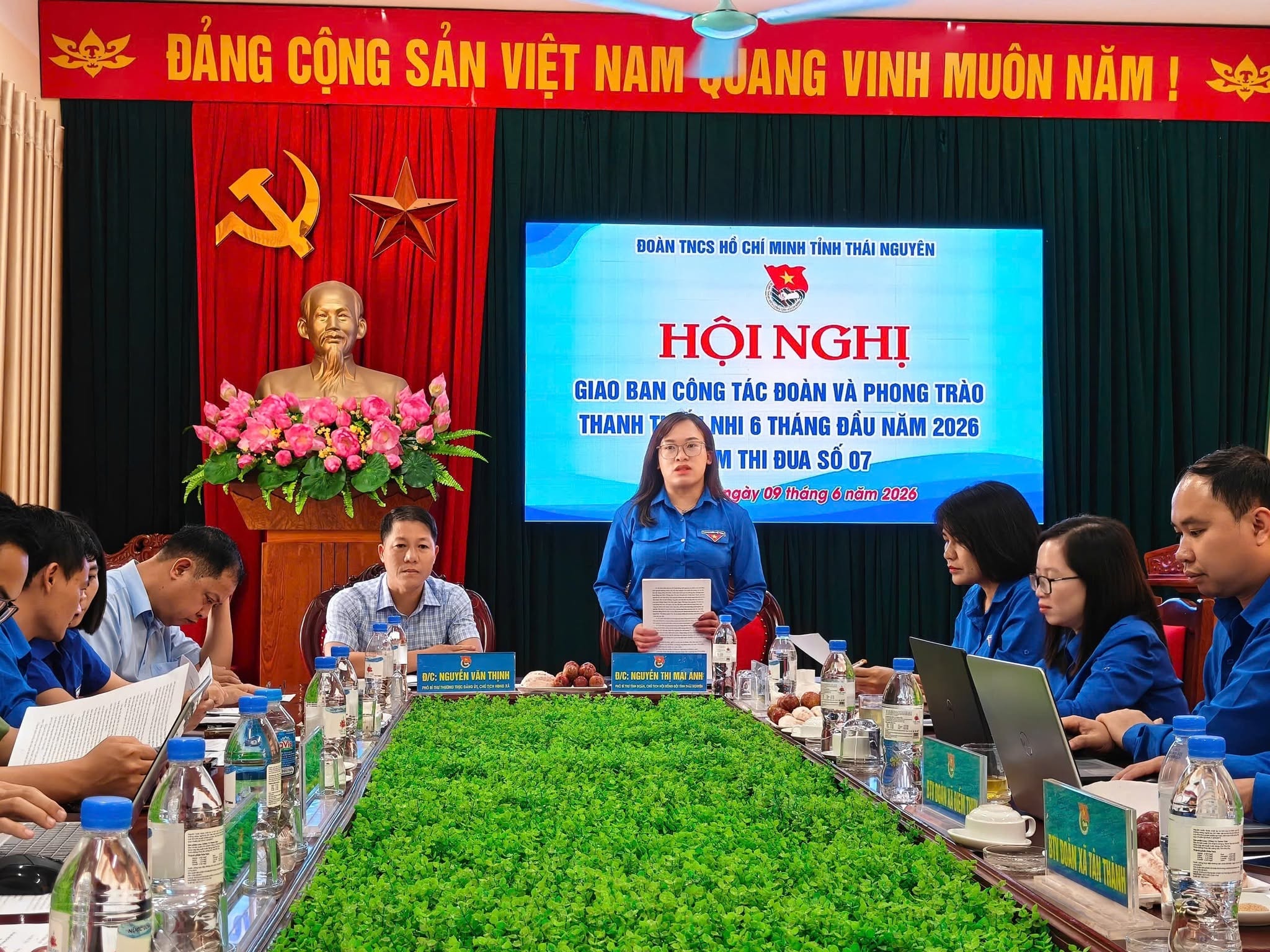 KIỂM TRA, GIAO BAN CÔNG TÁC ĐOÀN VÀ PHONG TRÀO THANH THIẾU NHI 6 THÁNG ĐẦU NĂM 2026 CỤM THI ĐUA SỐ 7