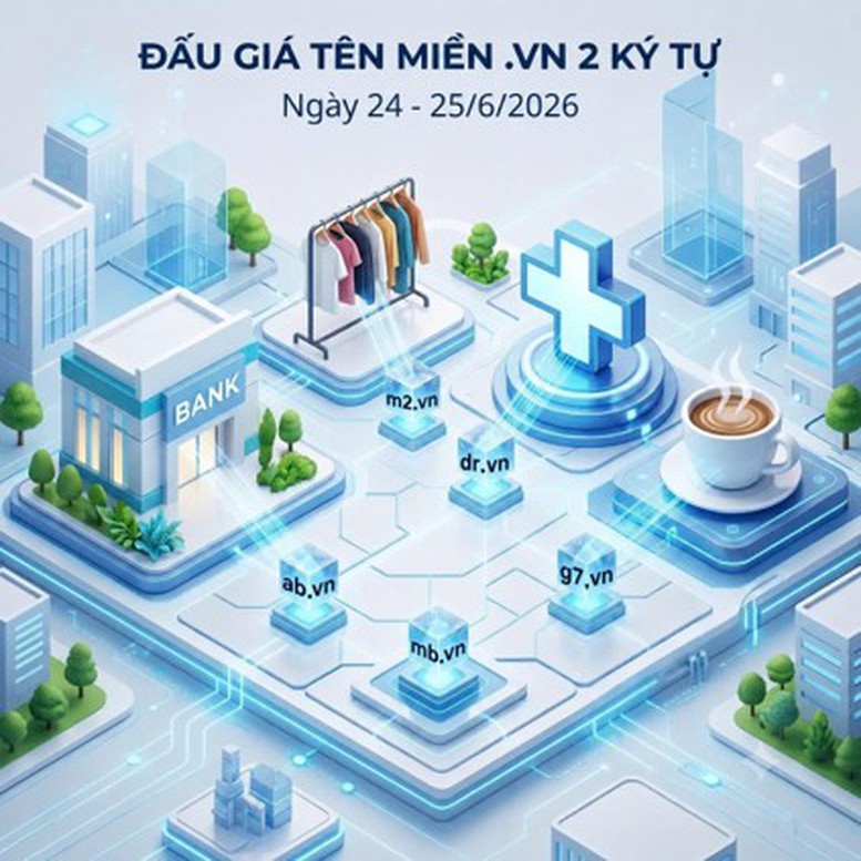 Đấu giá 76 tên miền “.vn”: Mở cơ hội sở hữu tài sản số giá trị cao