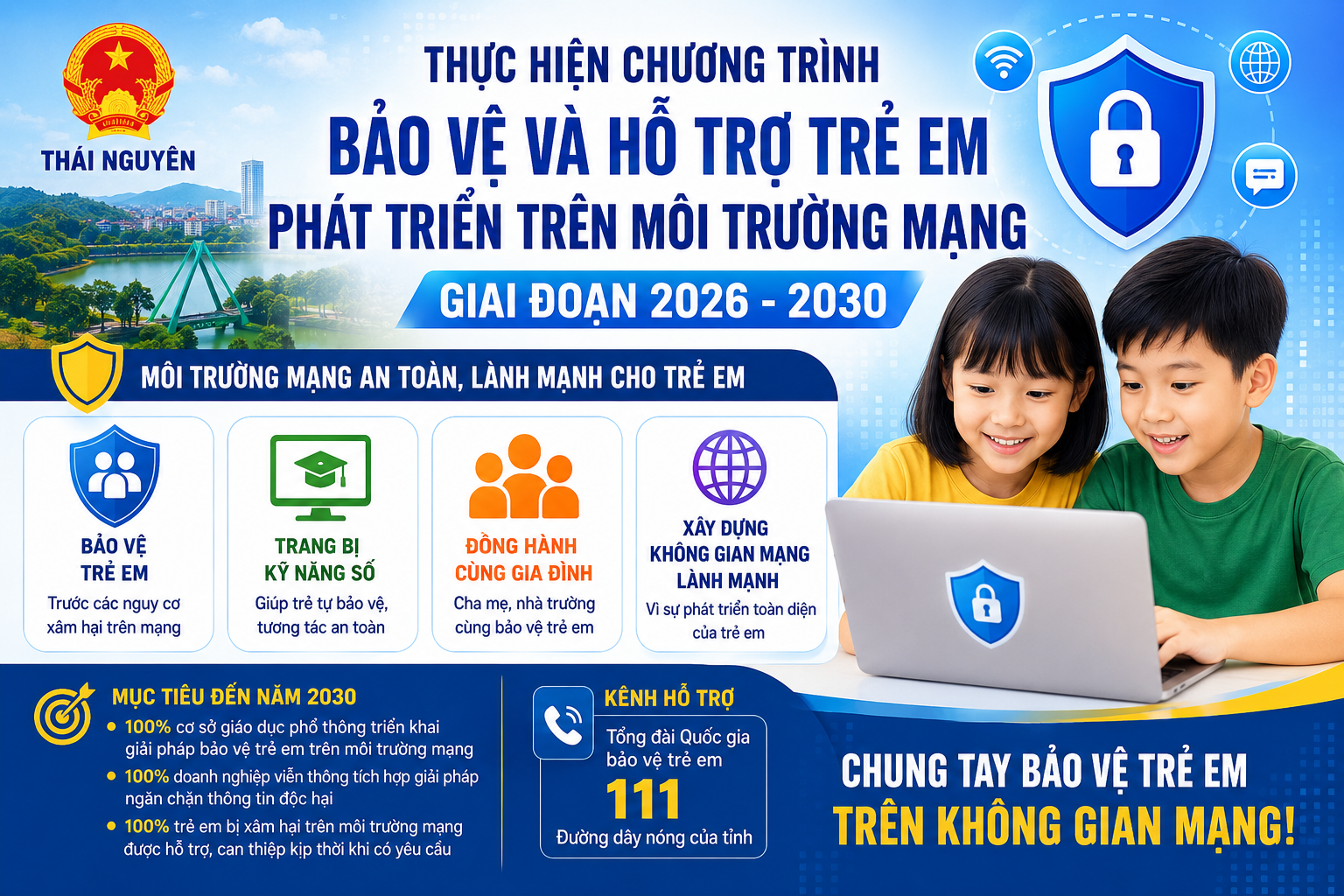 Chung tay bảo vệ trẻ em trên môi trường mạng