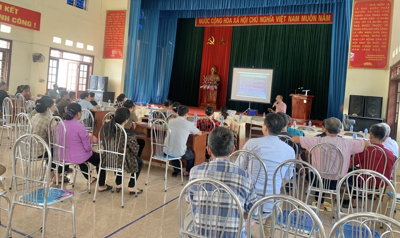 Tập huấn kiến thức về an toàn thực phẩm tại xã Nhã Lộng, huyện Phú Bình năm 2024