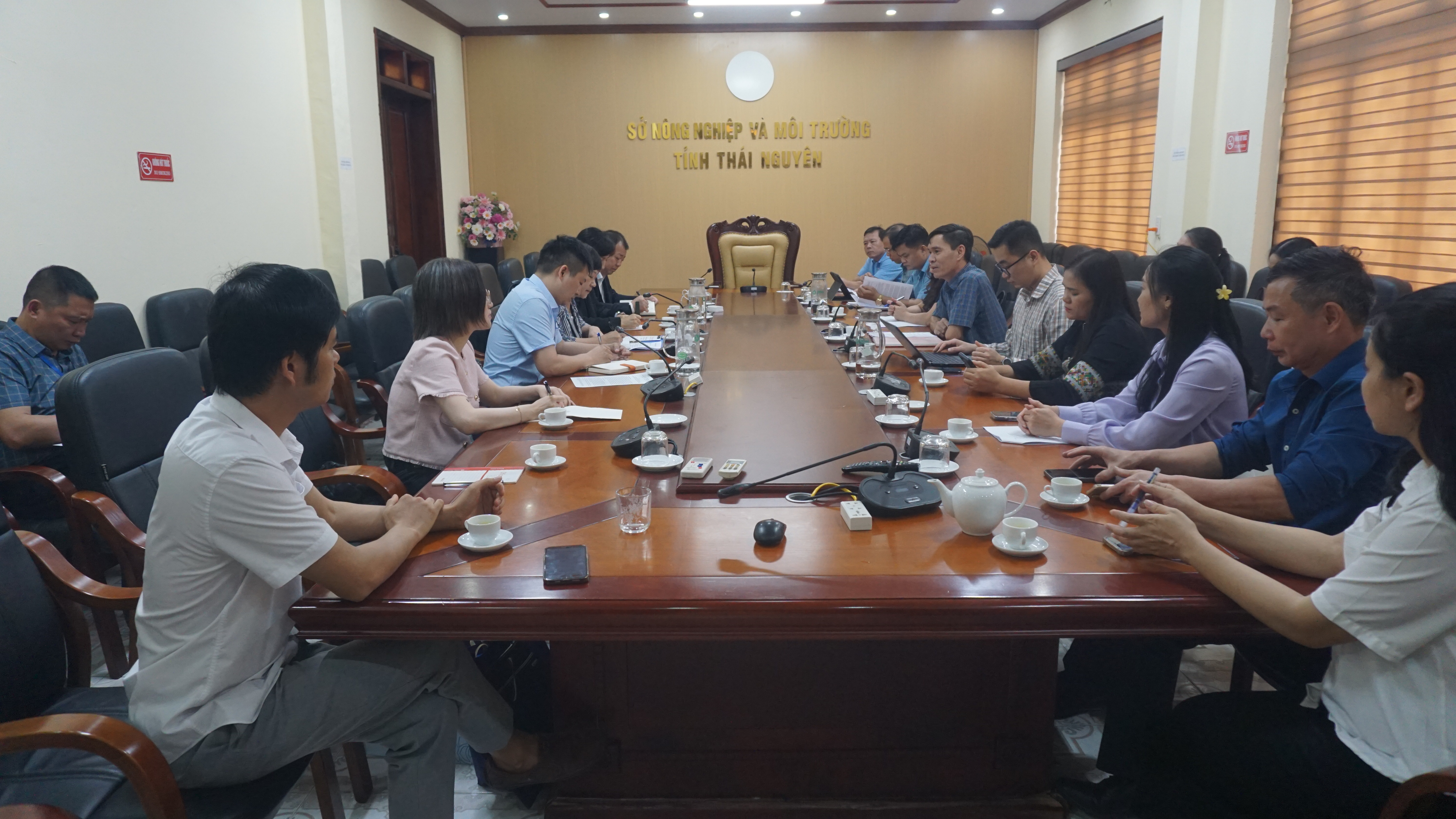 Buổi làm việc giữa Sở Nông nghiệp và Môi trường tỉnh Thái Nguyên và Sở Nông nghiệp Khu tự trị dân tộc Choang Quảng Tây (Trung Quốc)