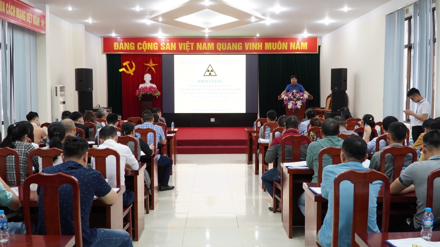 Đào tạo về an toàn bức xạ năm 2023 trên địa bàn tỉnh Thái Nguyên