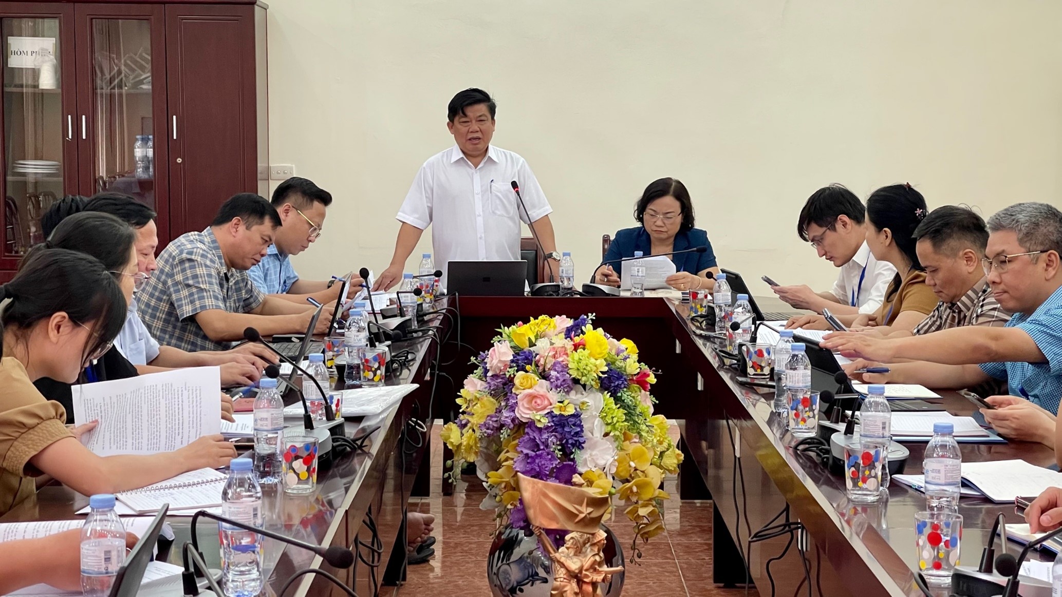 Tiếp và làm việc cùng đoàn kiểm tra công vụ, cải cách hành chính của tỉnh