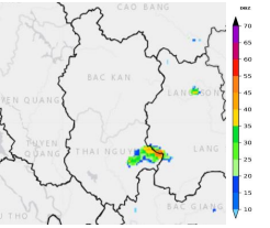 TIN CẢNH BÁO DÔNG, LỐC, SÉT, MƯA ĐÁ VÀ MƯA LỚN CỤC BỘ TỈNH THÁI NGUYÊN