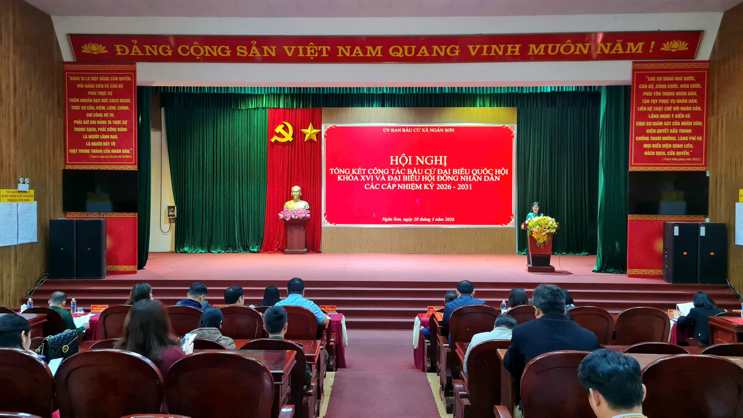 Ngân Sơn: Tổng kết công tác bầu cử nhiệm kỳ 2026–2031 