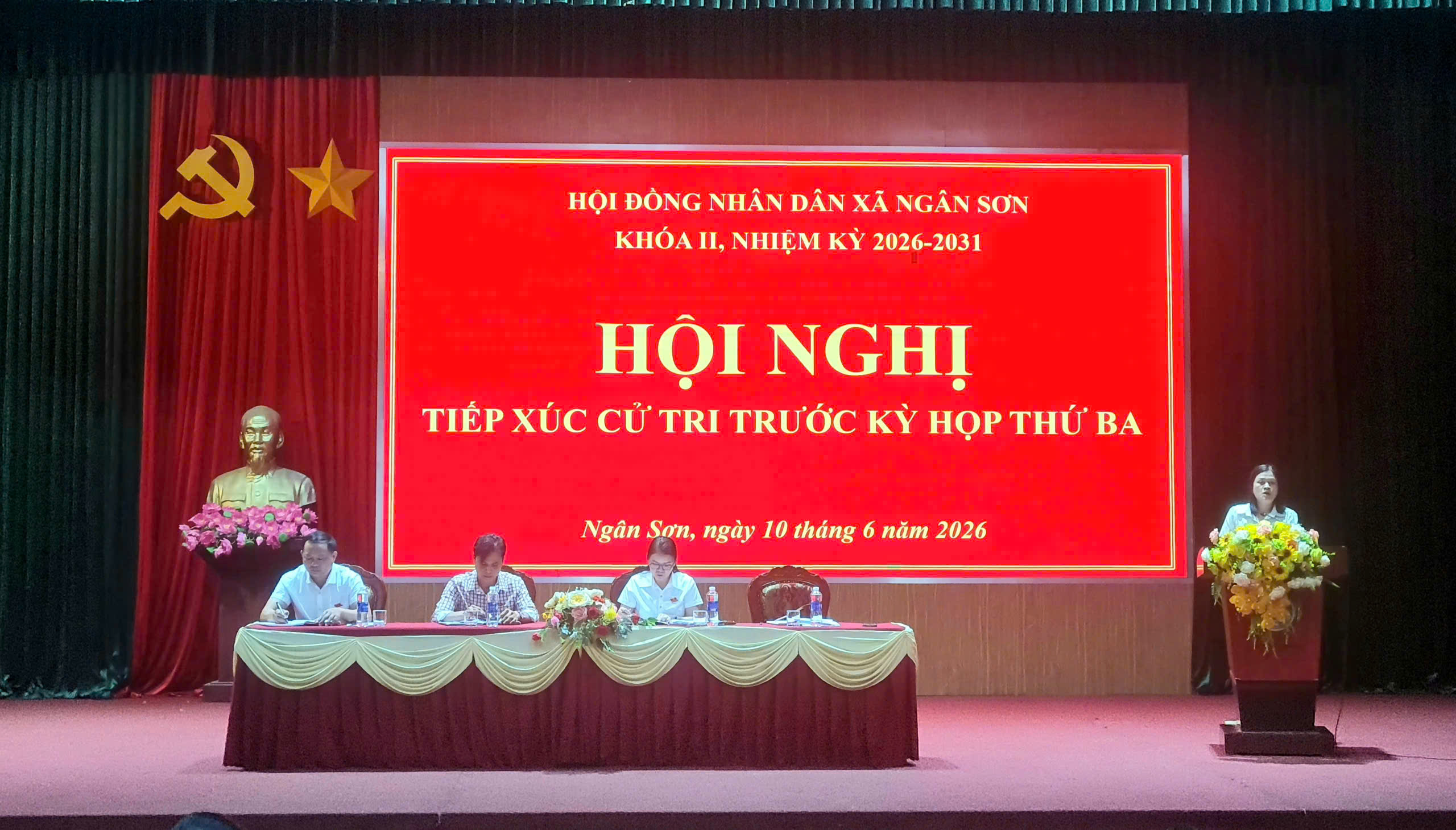 Đại biểu HĐND xã Ngân Sơn khóa II, nhiệm kỳ 2026-2031 TXCT trước kỳ họp thứ ba