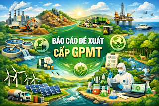 Báo cáo  đề xuất cấp lại Giấy phép môi trường  trên trang thông tin điện tử
