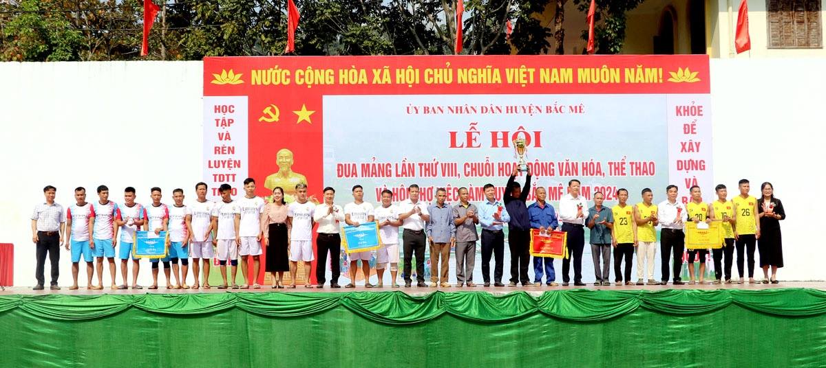 Lễ hội đua mảng và chuỗi hoạt động văn hóa, thể thao huyện Bắc Mê năm 2024