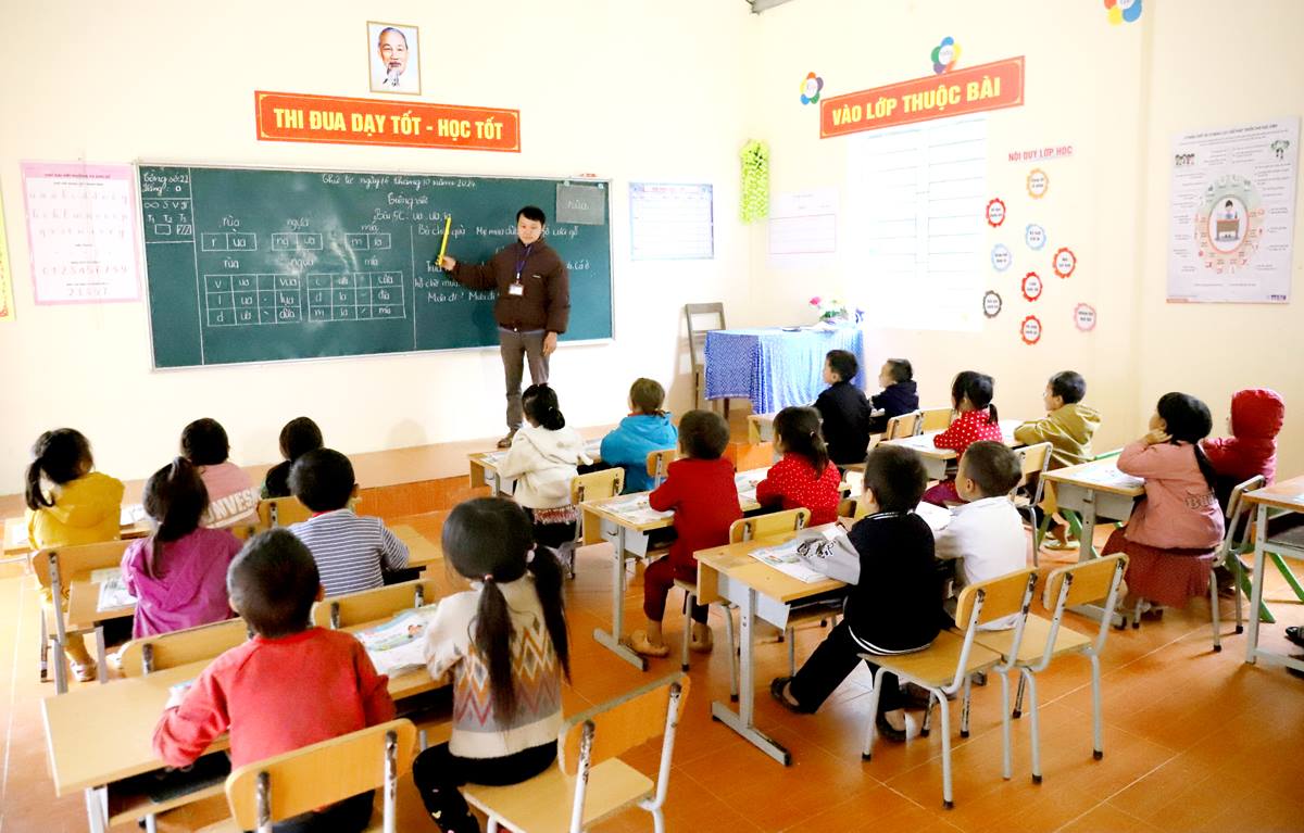 Các điểm trường trên địa bàn huyện được quan tâm xây dựng, đảm bảo công tác dạy và học.
