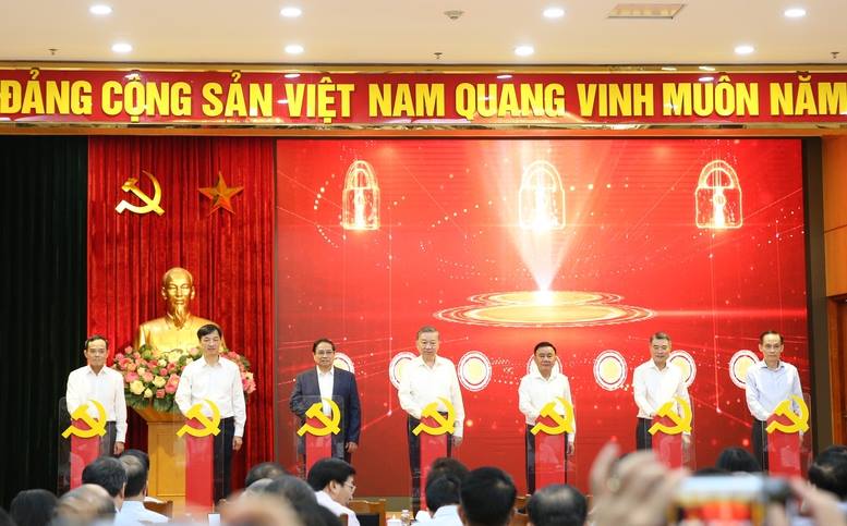 Description: Ra mắt 3 nền tảng số phục vụ triển khai Nghị quyết số 57- Ảnh 1.