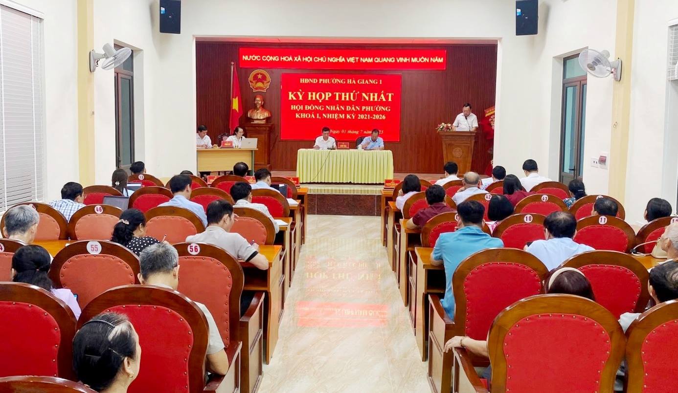 HĐND phường Hà Giang 1 tổ chức Kỳ họp thứ Nhất, khoá 1, nhiệm kỳ 2021 – 2026