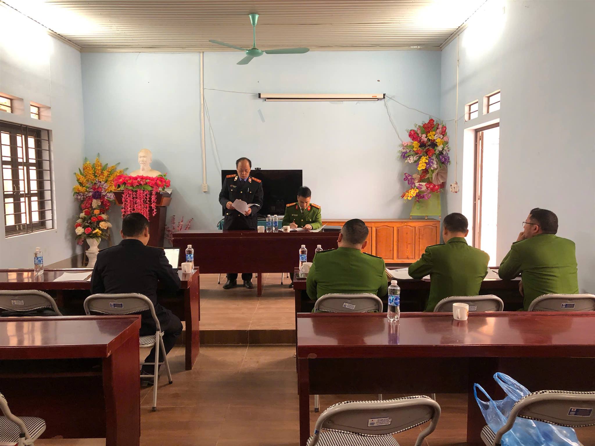 Viện kiểm sát nhân dân huyện Hoàng Su Phì trực tiếp kiểm sát việc, tiếp nhận giải quyết tin báo, tố giác tội phạm năm 2025 tại Công an xã Tụ Nhân, huyện Hoàng Su Phì.