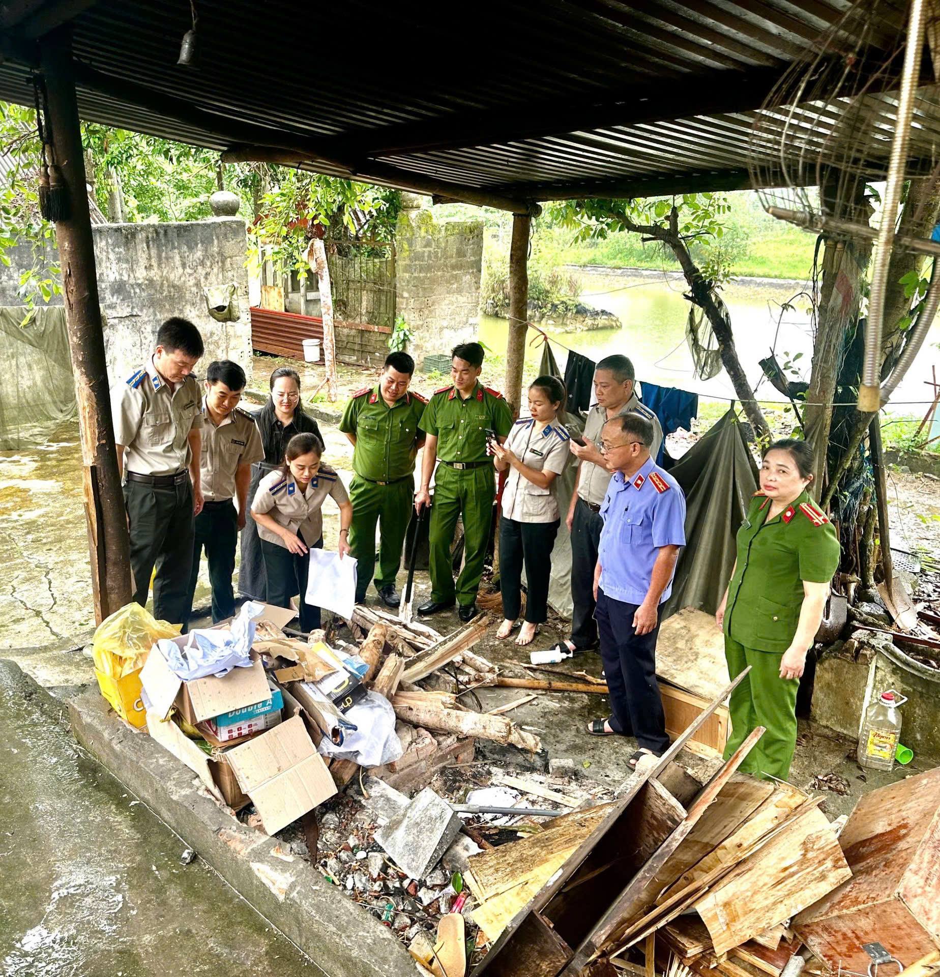 Viện kiểm sát nhân dân tỉnh Hà Giang Kiểm sát việc tiêu huỷ vật chứng, tài sản