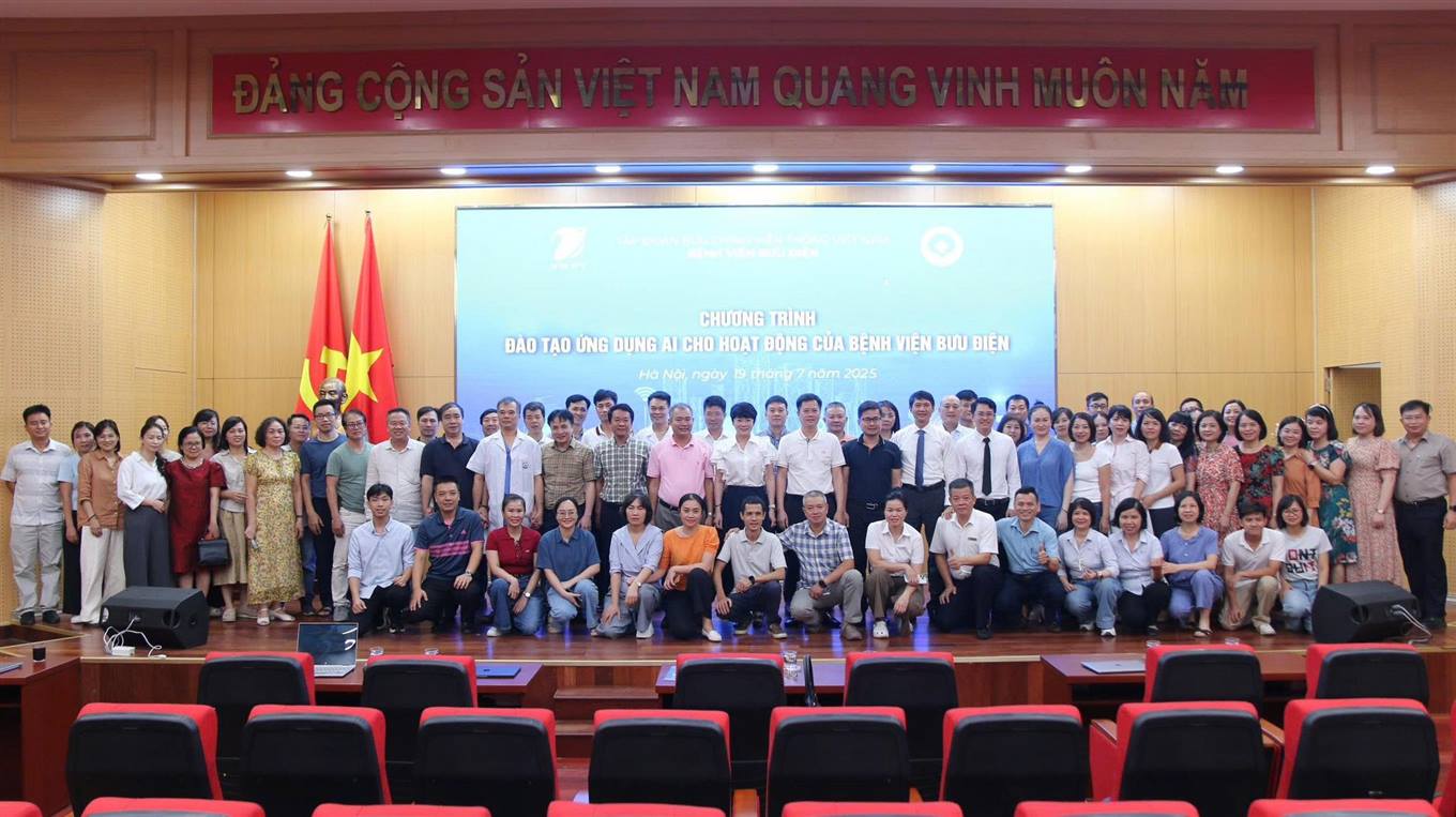 CHƯƠNG TRÌNH ĐÀO TẠO ỨNG DỤNG AI CHO HOẠT ĐỘNG CỦA BỆNH VIỆN BƯU ĐIỆN
