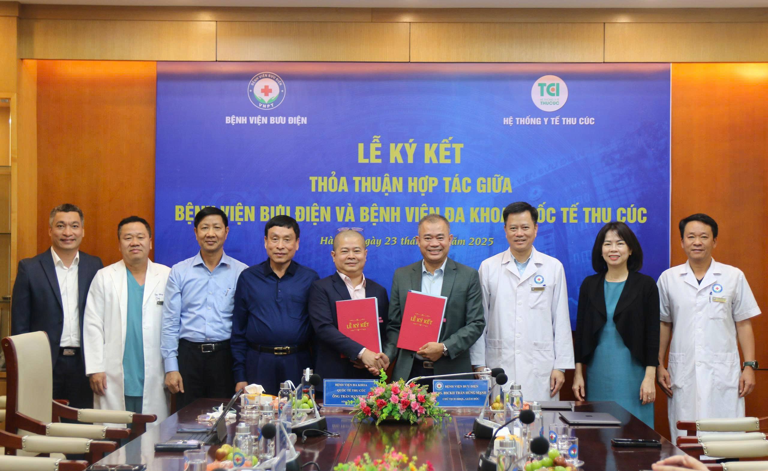BỆNH VIỆN BƯU ĐIỆN VÀ BỆNH VIỆN ĐA KHOA QUỐC TẾ THU CÚC KÝ KẾT THỎA THUẬN HỢP TÁC