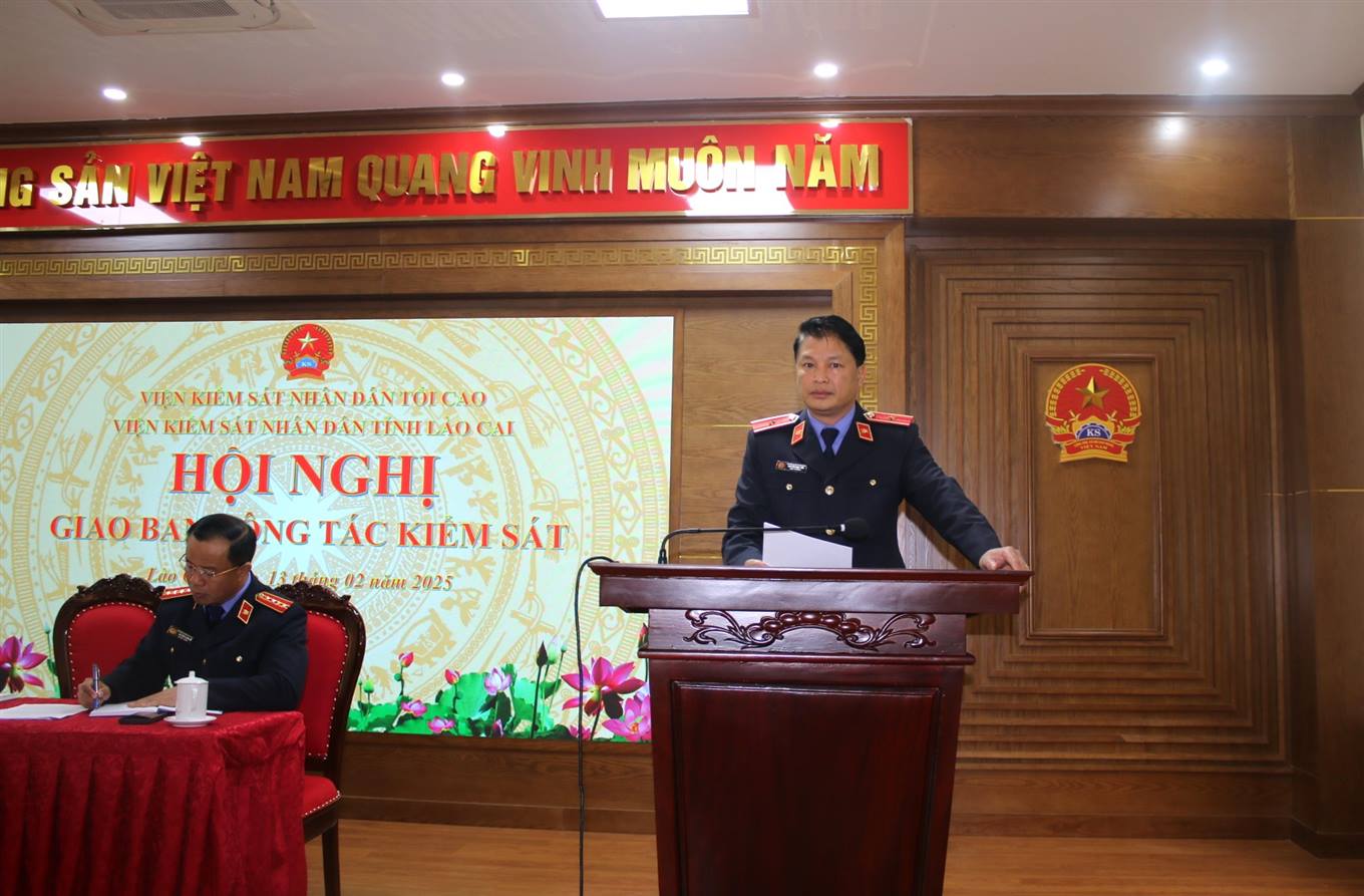 Viện KSND tỉnh Lào Cai tổ chức “Hội nghị giao ban công tác” và “Hội nghị điển hình tiên tiến ngành KSND tỉnh Lào Cai lần thứ V năm 2025”