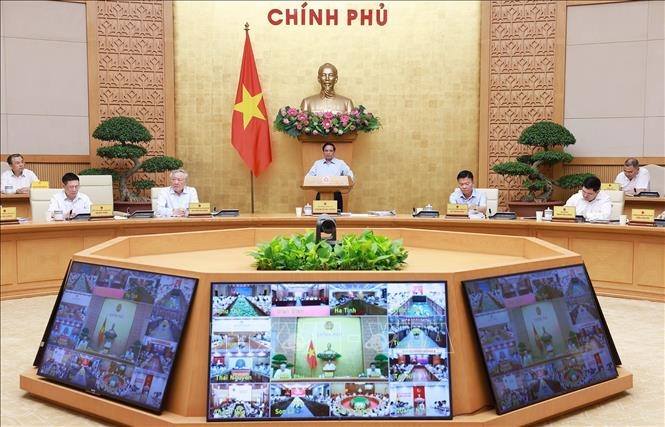 Các đồng chí Lãnh đạo tỉnh dự phiên họp Chính phủ thường kỳ tháng 7/2025
