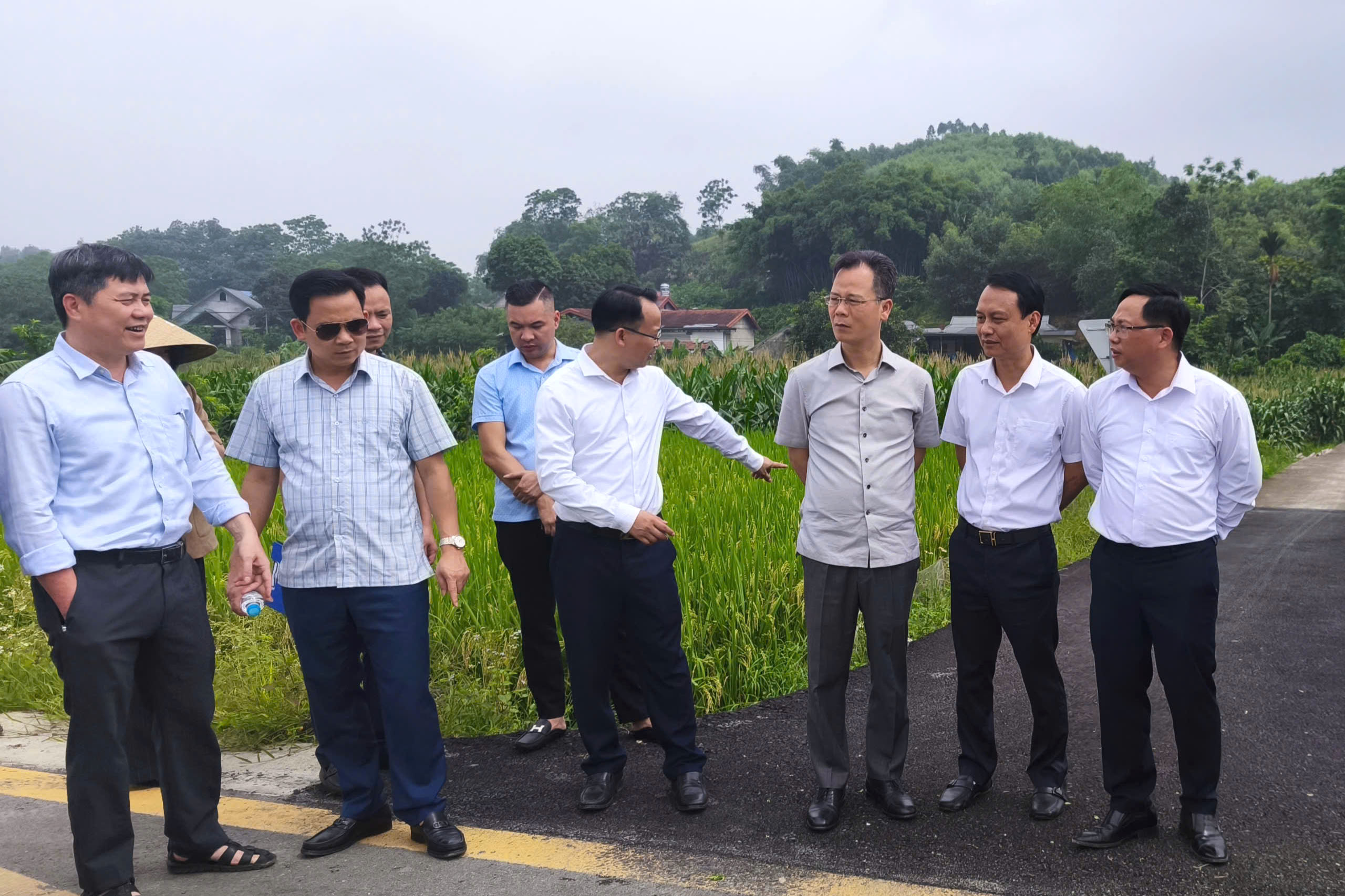 Phó Chủ tịch UBND tỉnh Nguyễn Thành Sinh thăm và kiểm tra tại các xã: Yên Bình, Thác Bà, Cảm Nhân, Yên Thành, Bảo Ái