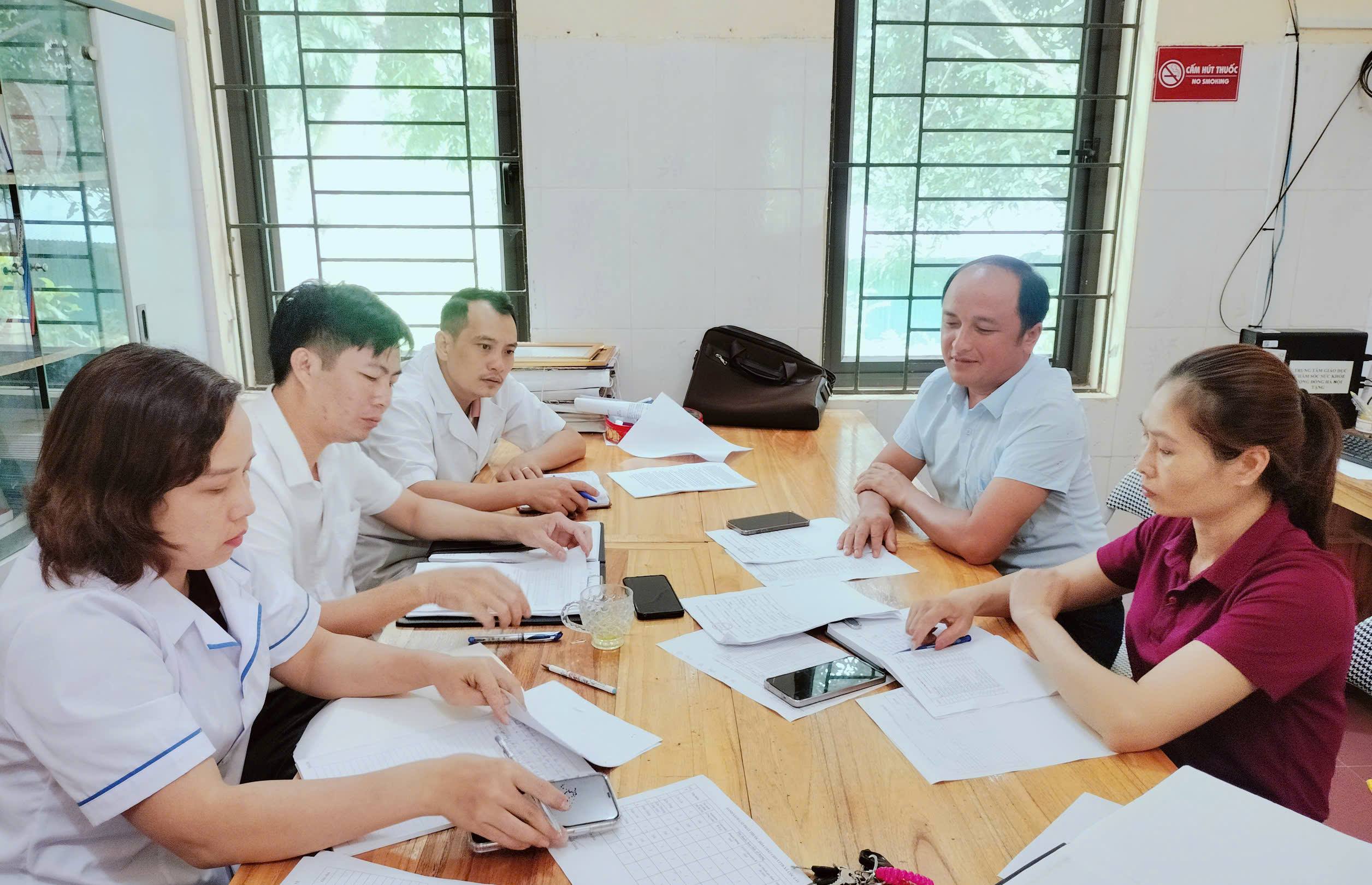 TTYT khu vực Bắc Hà: Kiểm tra công tác chuẩn bị ứng phó với thiên tai và tìm kiếm cứu nạn