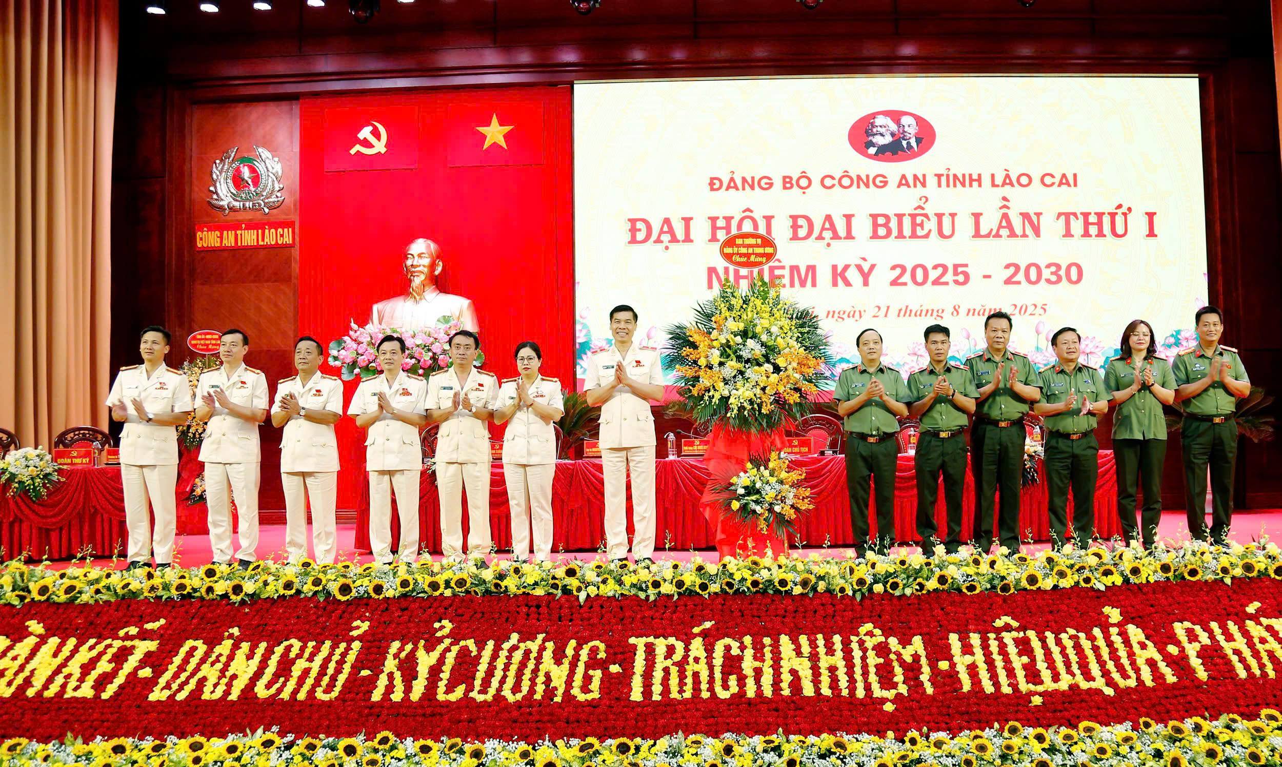 Đại hội Đại biểu Đảng bộ Công an tỉnh Lào Cai lần thứ I, nhiệm kỳ 2025 - 2030
