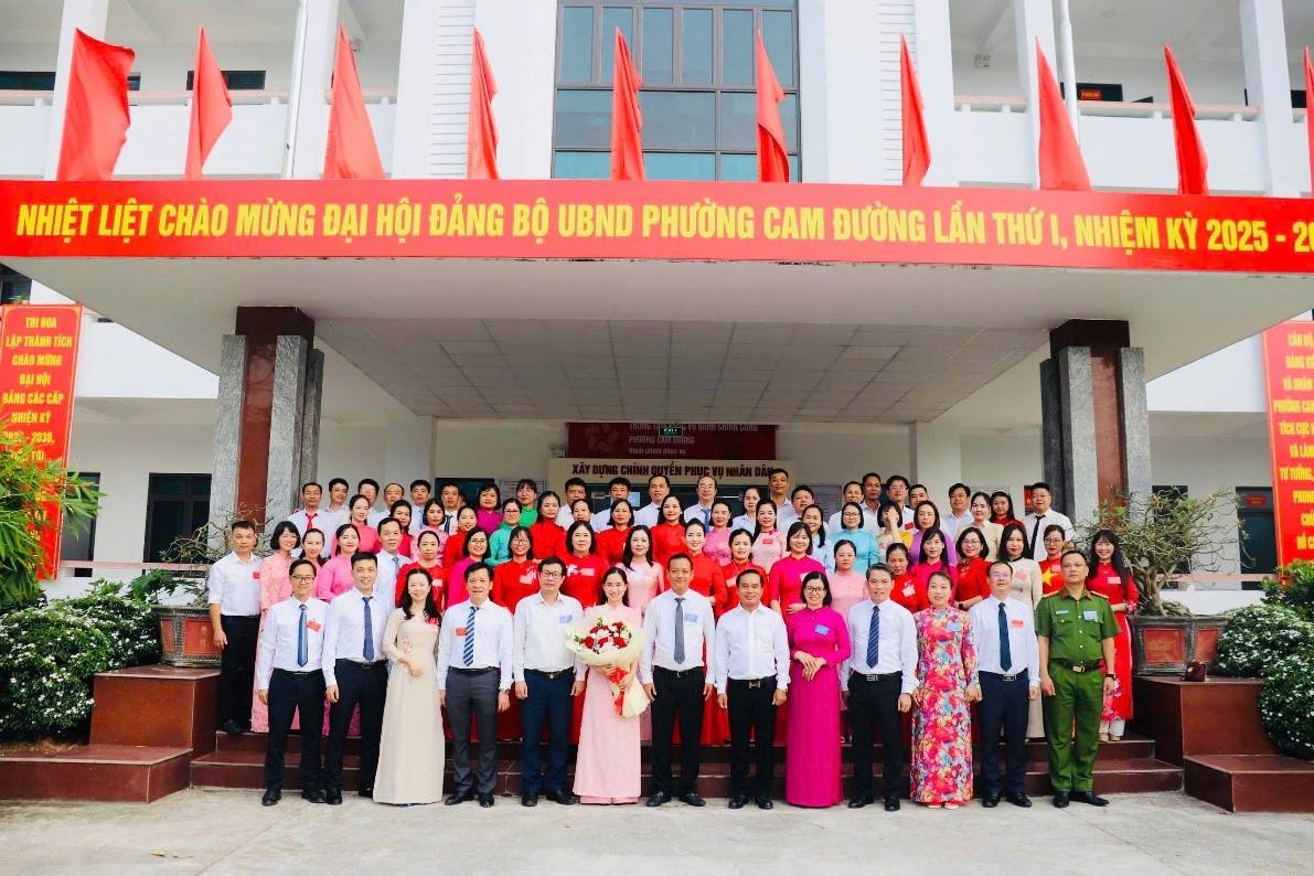 Đại hội Đảng bộ UBND phường Cam Đường lần thứ I, nhiệm kỳ 2025 - 2030 thành công tốt đẹp