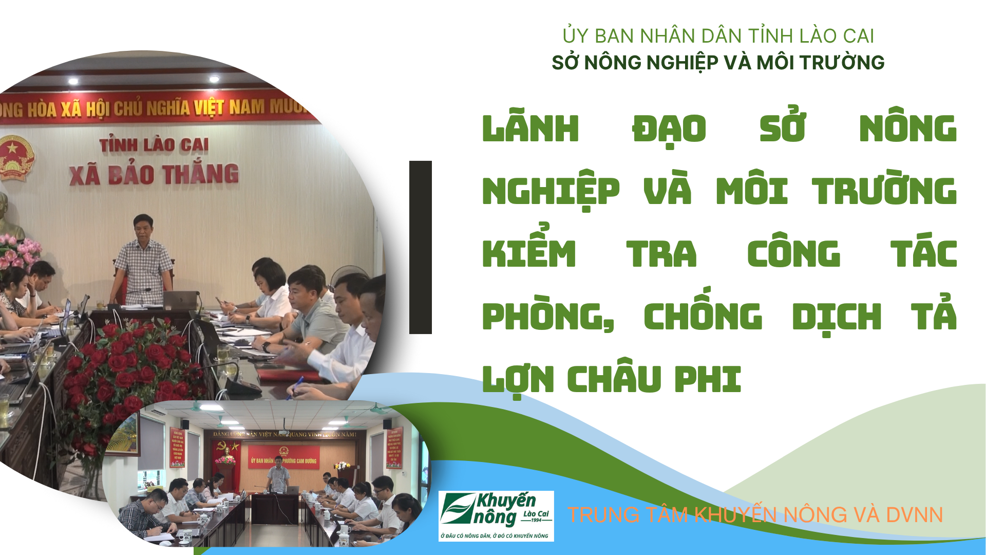 Sở Nông nghiệp và Môi trường kiểm tra công tác phòng, chống dịch tả lợn Châu phi
