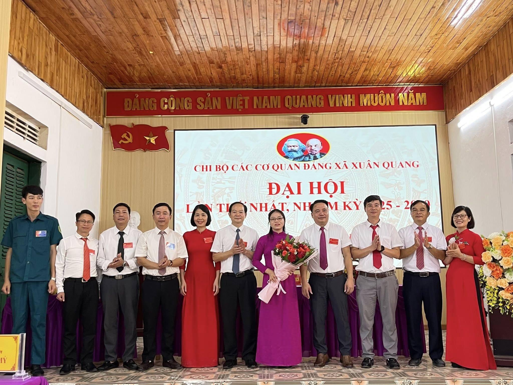 CHI BỘ CÁC CƠ QUAN ĐẢNG XÃ XUÂN QUANG TỔ CHỨC ĐẠI HỘI LẦN THỨ NHẤT, NHIỆM KỲ 2025-2030
