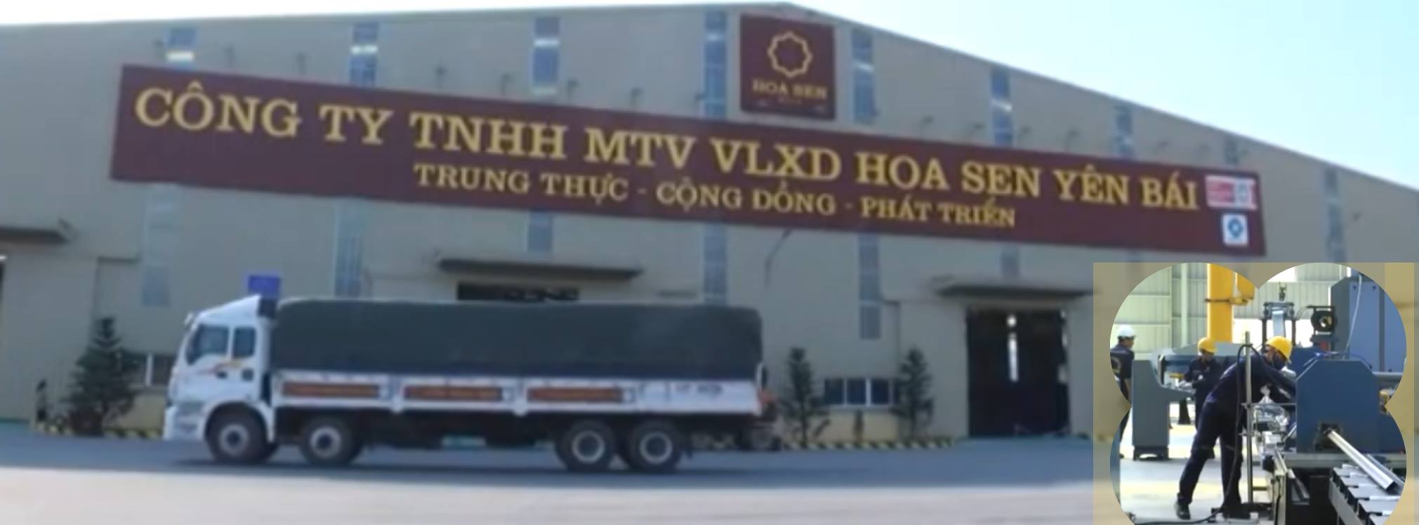 Công khai Báo cáo đề xuất cấp Giấy phép môi trường Nhà máy vật liệu xây dựng Hoa Sen Yên Bái