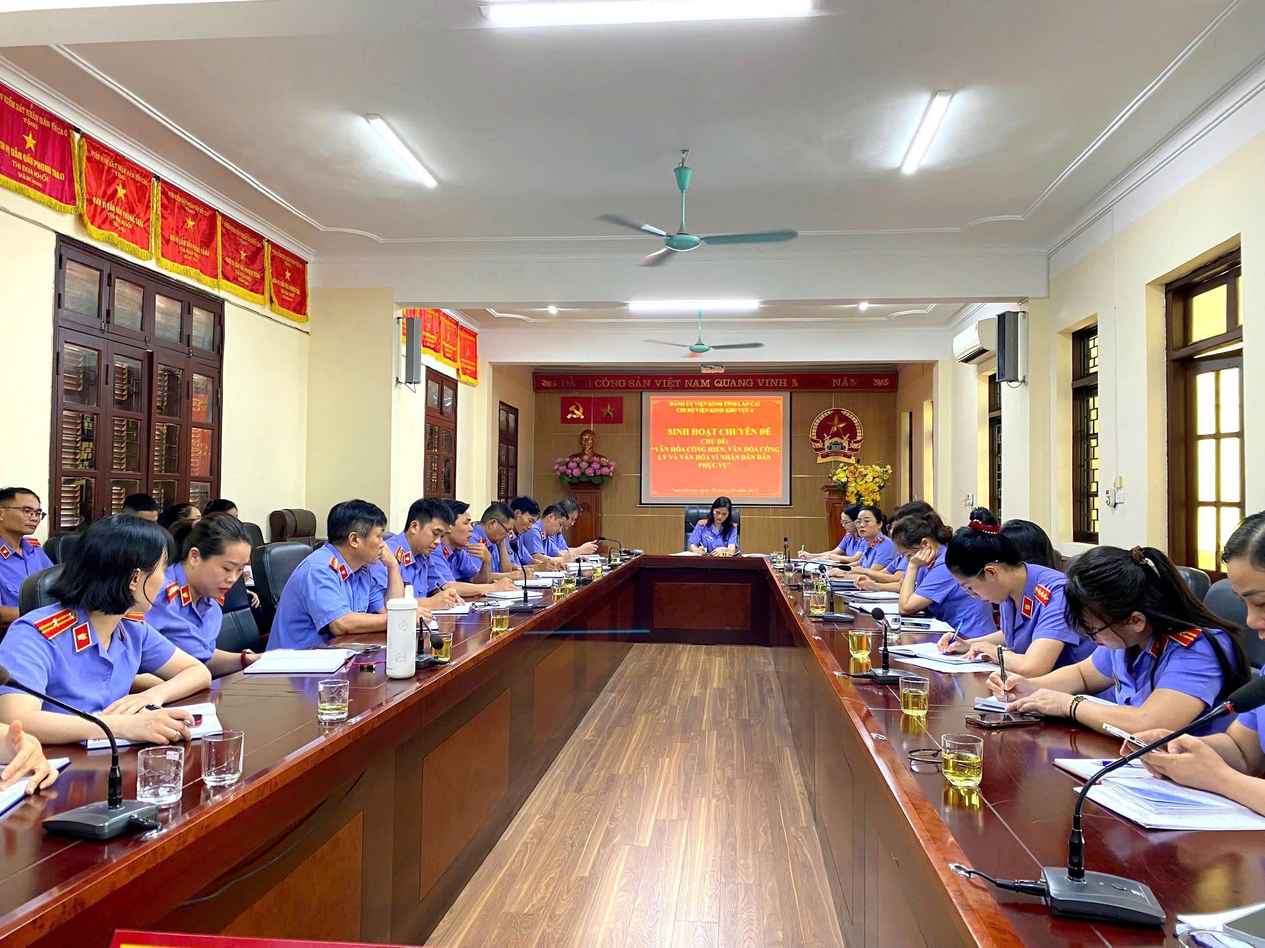 Viện Kiểm sát nhân dân khu vực 6 tỉnh Lào Cai học và làm theo tư tưởng, đạo đức, phong cách Hồ Chí Minh