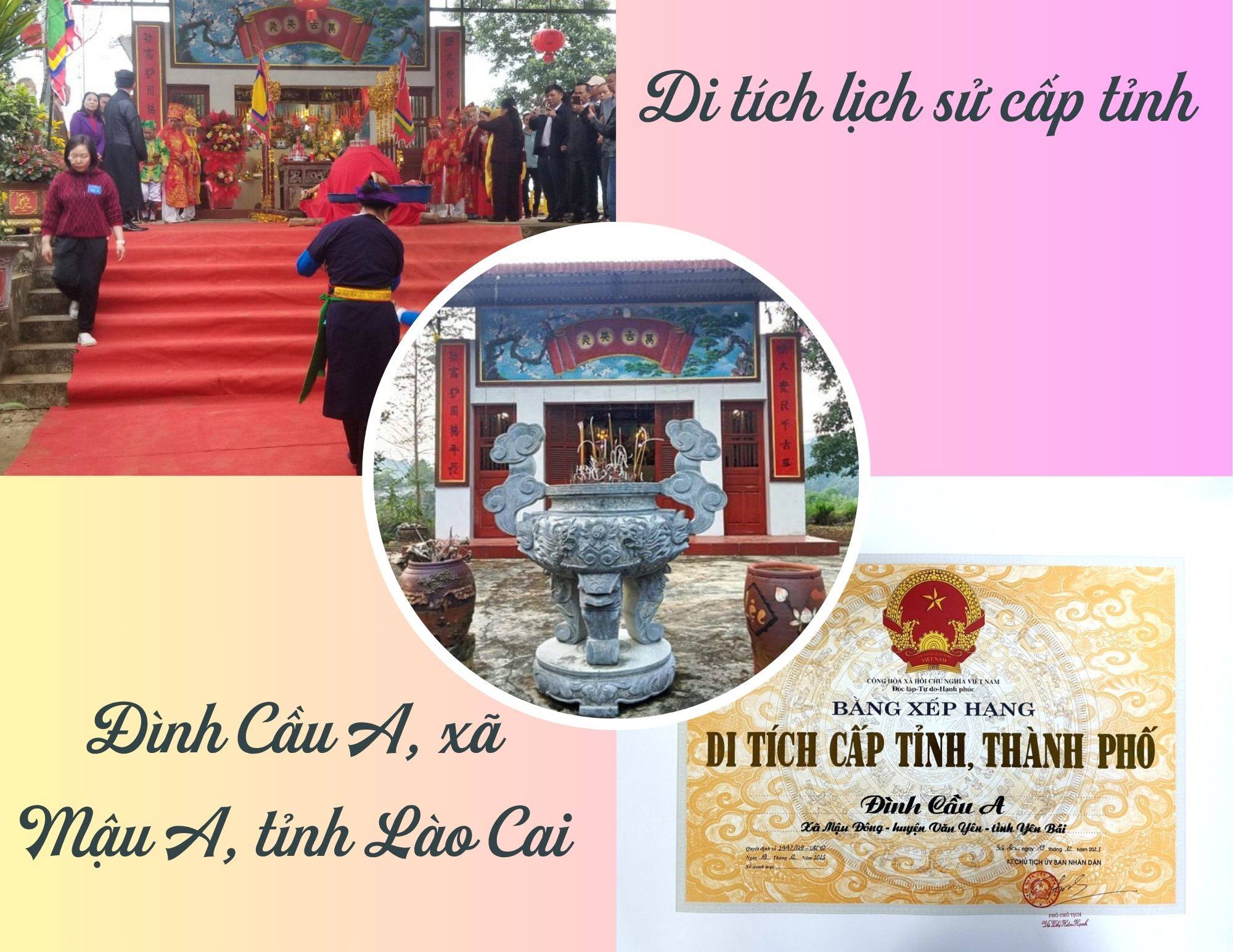 Di tích lịch sử cấp tỉnh đình Cầu A, xã Mậu A, tỉnh Lào Cai