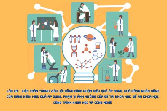 Lào Cai - Kiện toàn thành viên Hội đồng công nhận hiệu quả áp dụng, khả năng nhân rộng của sáng kiến; hiệu quả áp dụng, phạm vi ảnh hưởng của đề tài khoa học, đề án khoa học, công trình khoa học và công nghệ trên địa bàn tỉnh