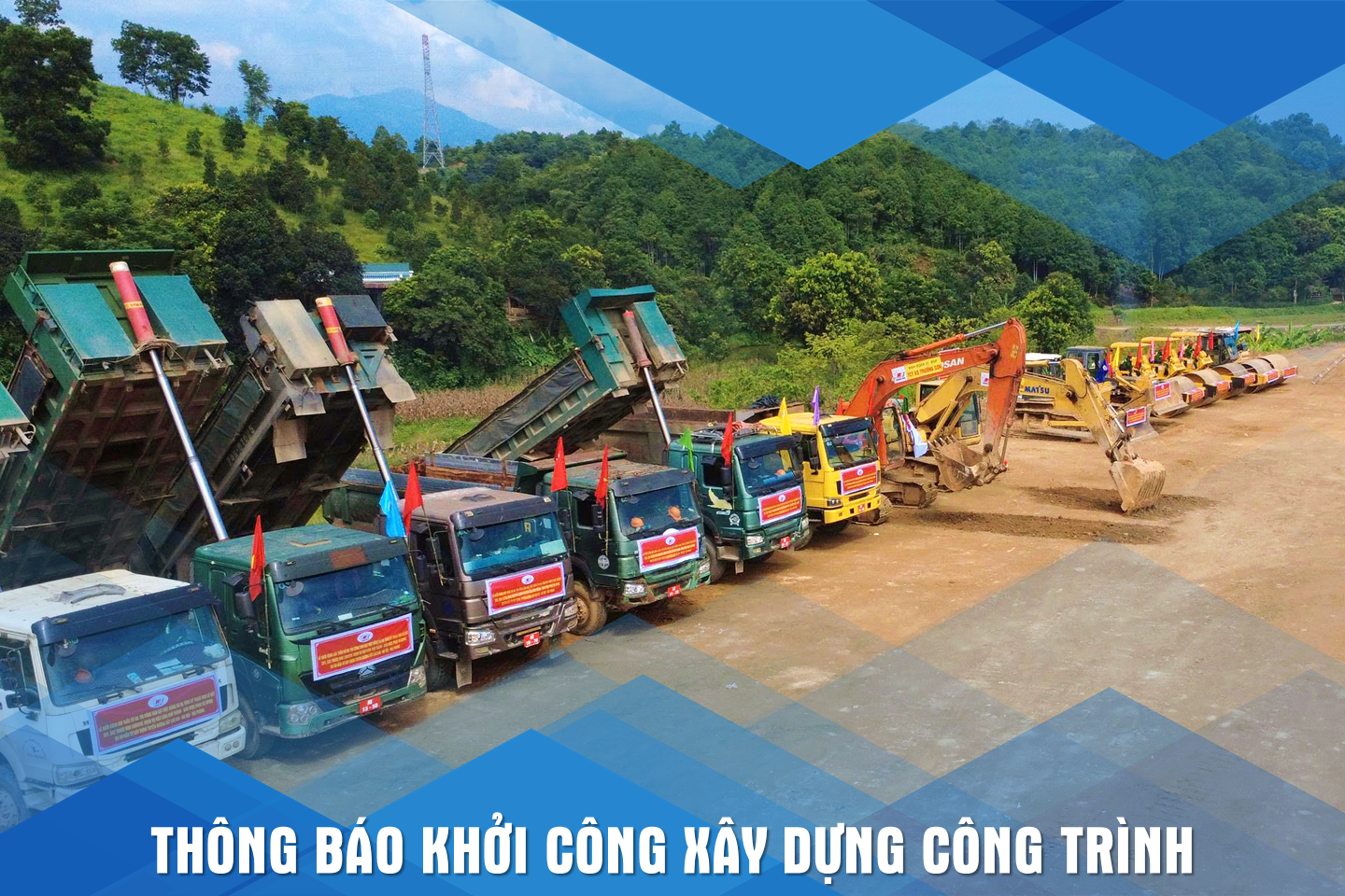 THÔNG BÁO khởi công công trình Khắc phục khẩn cấp đường xã Vĩnh Kiên đi xã Bạch Hà, tỉnh Yên Bái