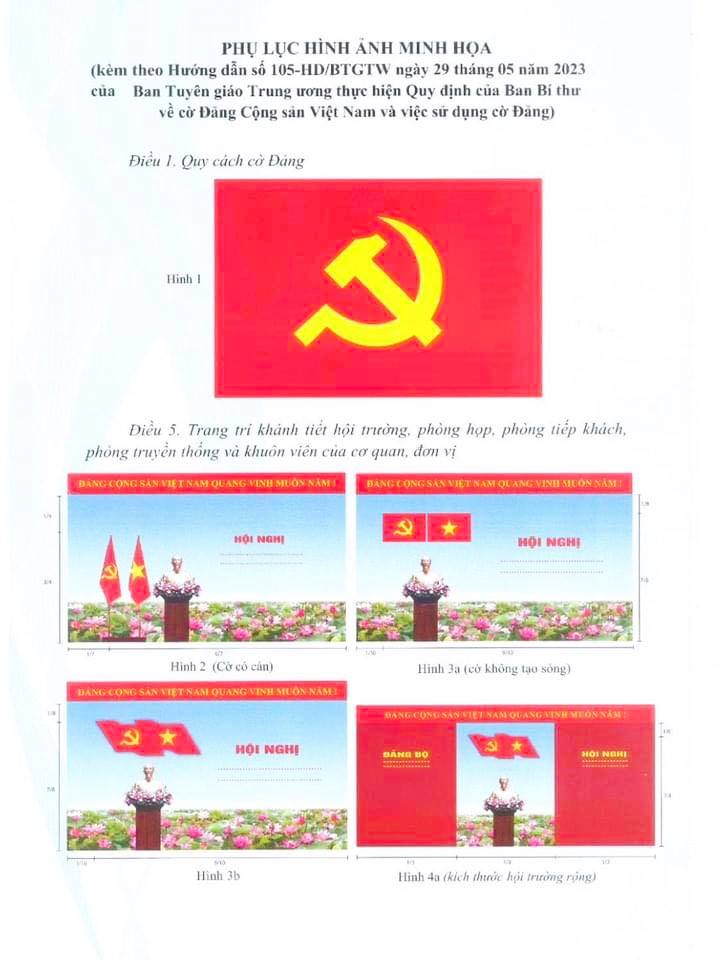 Hướng dẫn sử dụng cờ Đảng, cờ Tổ quốc đúng quy cách
