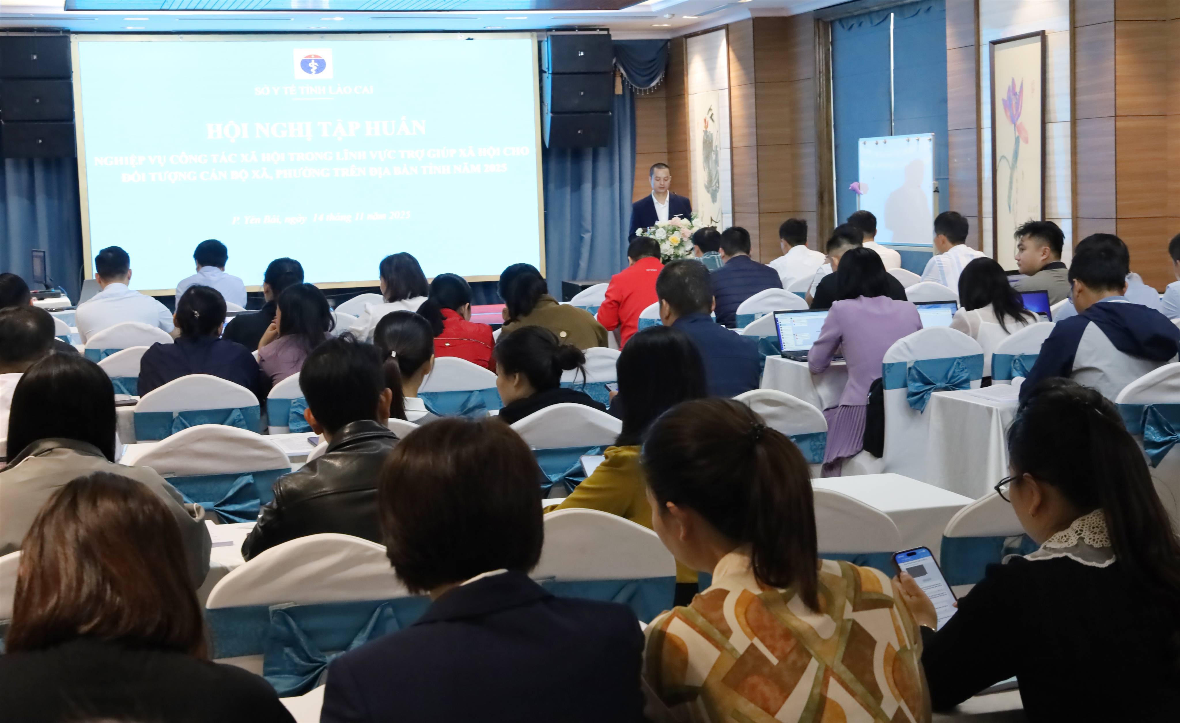 Tập huấn nghiệp vụ công tác xã hội trong lĩnh vực trợ giúp xã hội cho cán bộ xã, phường trên đại bàn tỉnh Lào Cai năm 2025