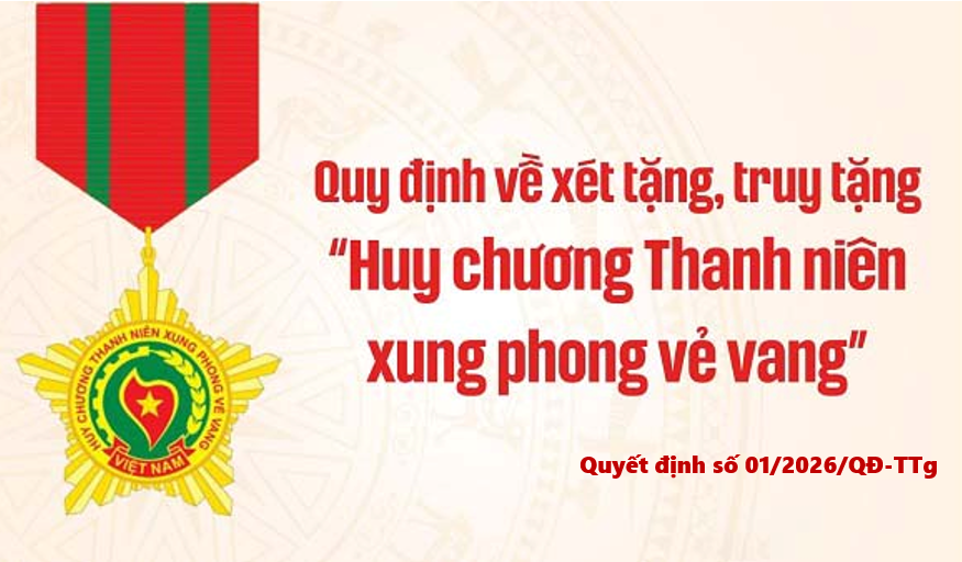 Quy định về xét, truy tặng “Huy chương Thanh niên xung phong vẻ vang”