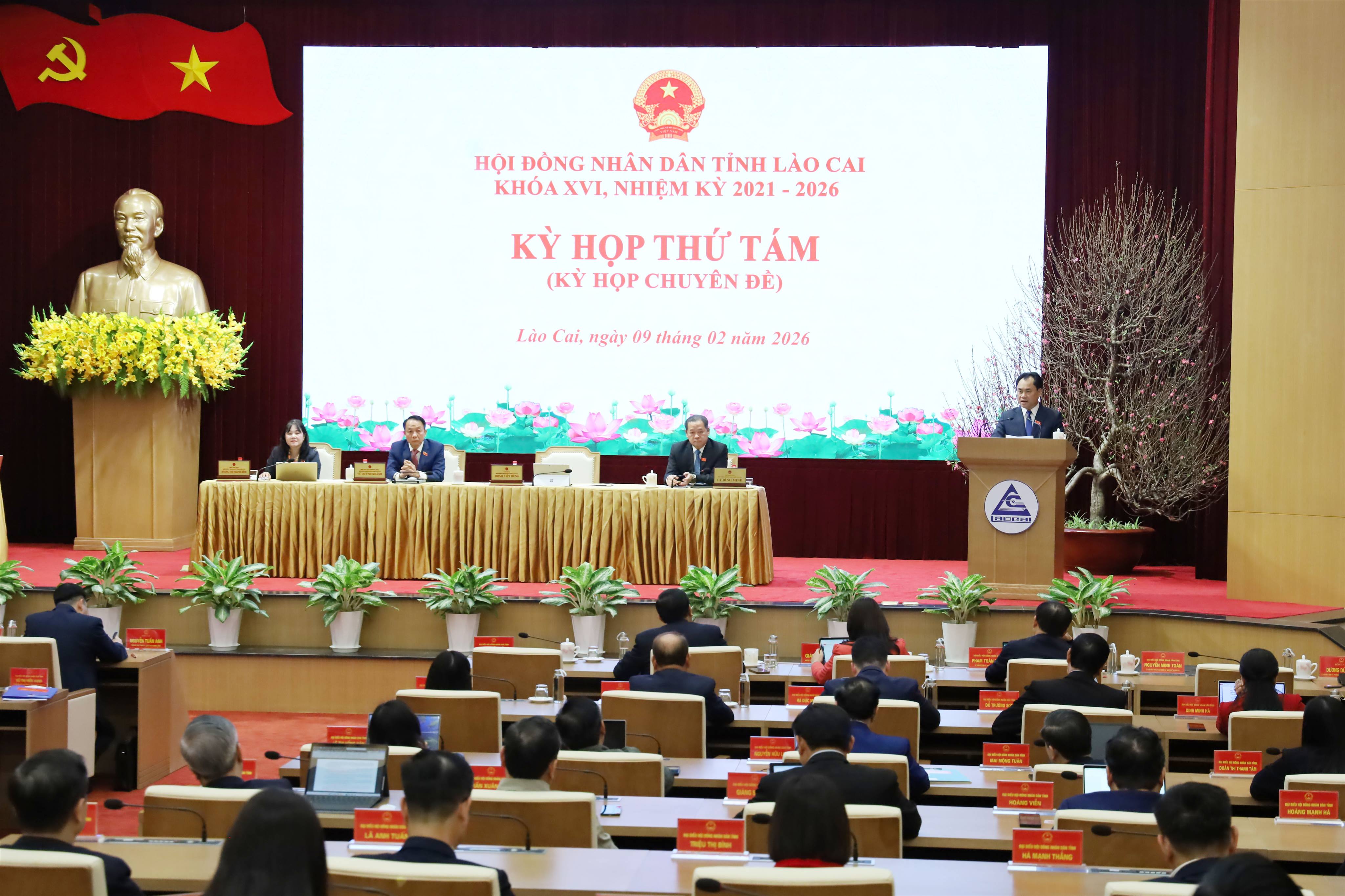 Kỳ họp thứ tám, HĐND tỉnh Lào Cai khóa XVI: Thông qua 8 nghị quyết quan trọng