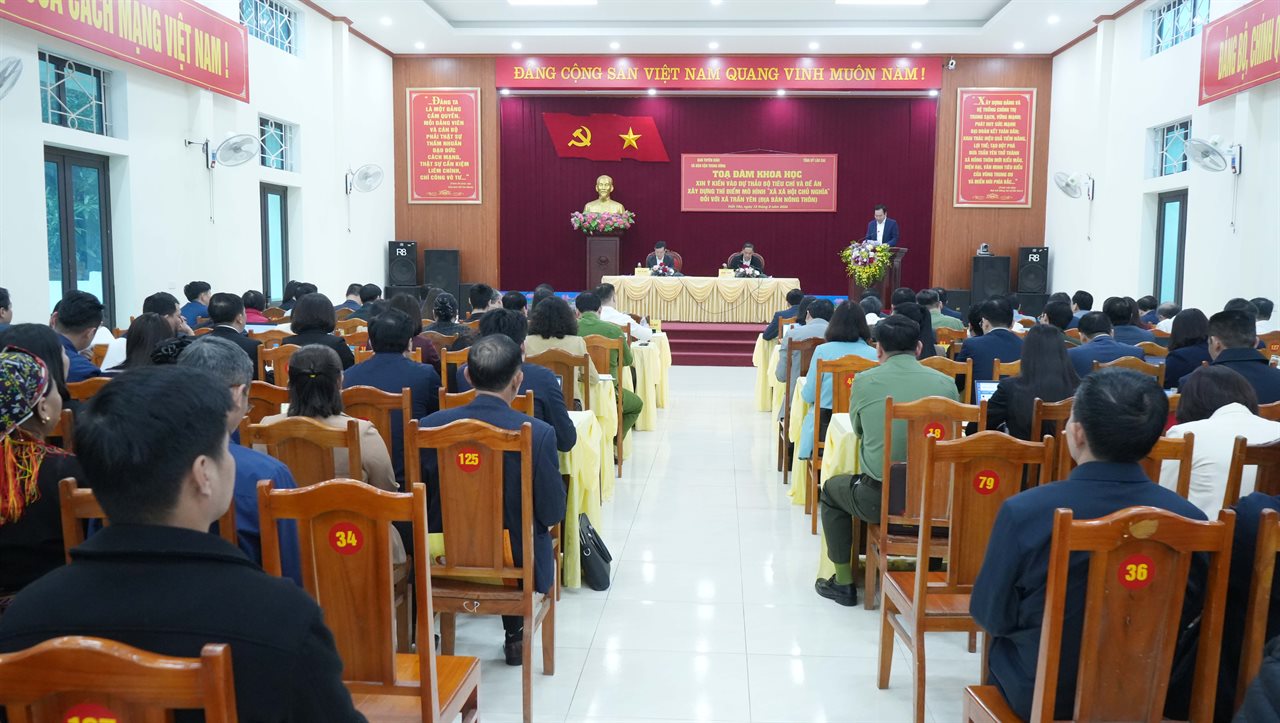 Tọa đàm khoa học góp ý hoàn thiện bộ tiêu chí xây dựng thí điểm mô hình “xã xã hội chủ nghĩa” tại xã Trấn Yên (địa bàn nông thôn)
