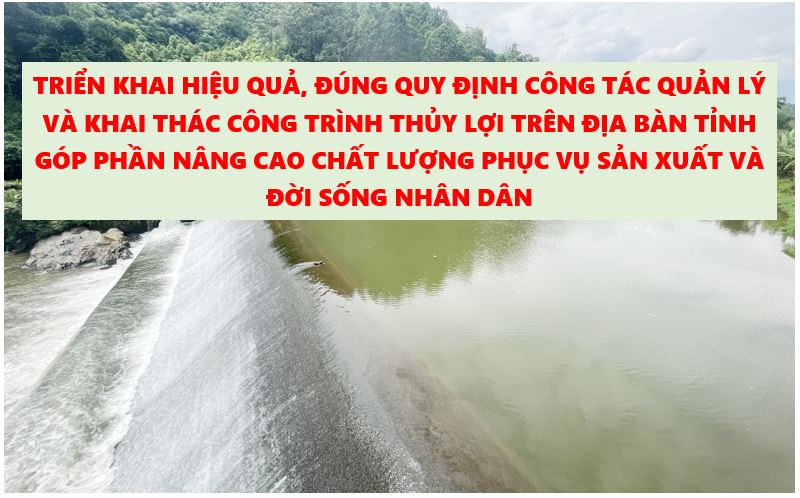 Chủ tịch UBND tỉnh Lào Cai chỉ đạo thực hiện các nội dung về thủy lợi trên địa bàn tỉnh