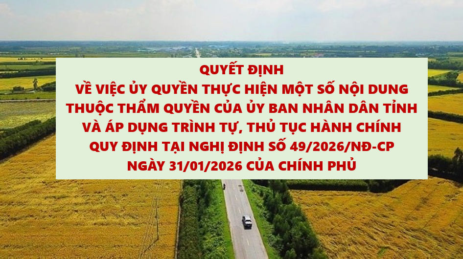 UBND tỉnh ủy quyền cho UBND cấp xã, phường thực hiện một số nội dung về đất đai