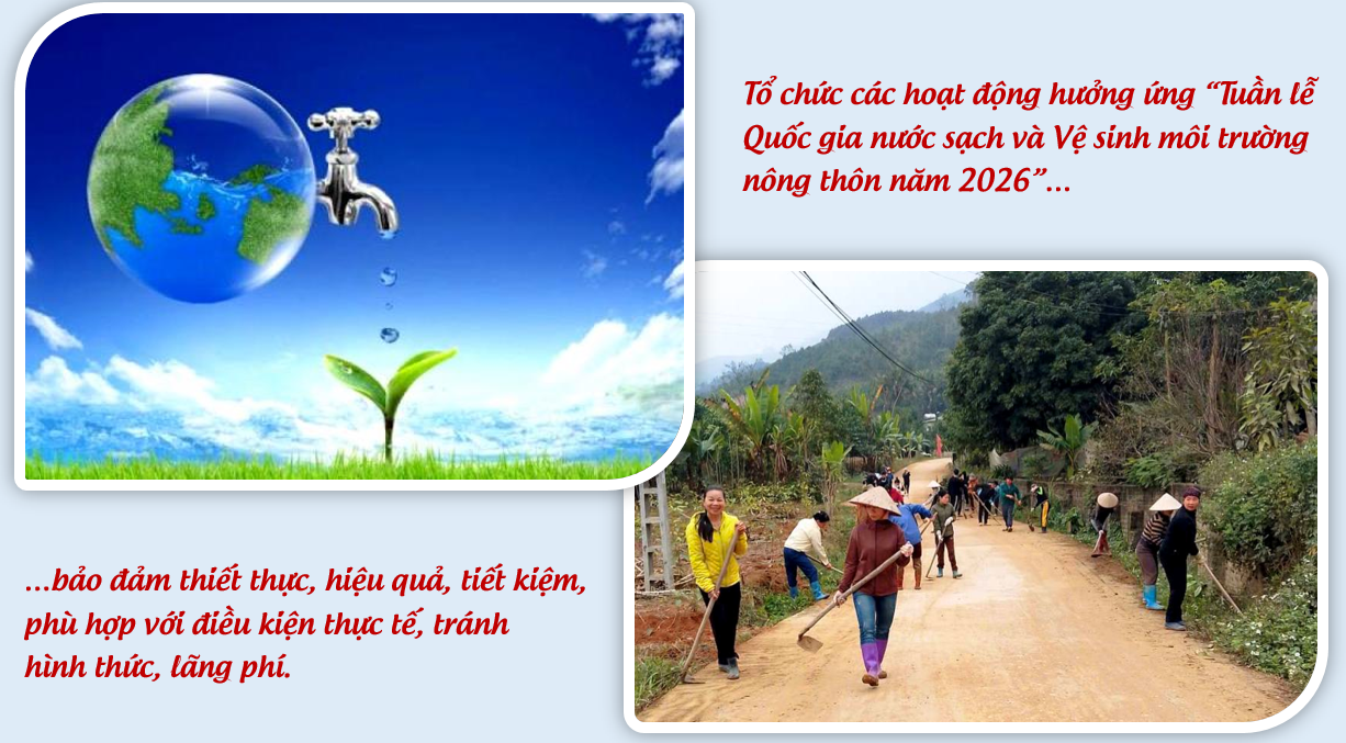 Các hoạt động hưởng ứng “Tuần lễ Quốc gia nước sạch và Vệ sinh môi trường nông thôn năm 2026” tại tỉnh Lào Cai