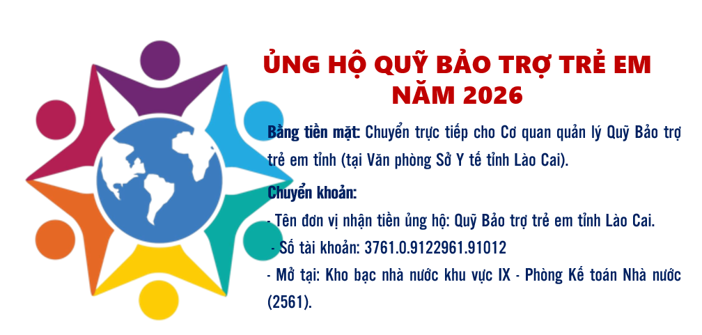 Lào Cai vận động ủng hộ Quỹ Bảo trợ trẻ em năm 2026