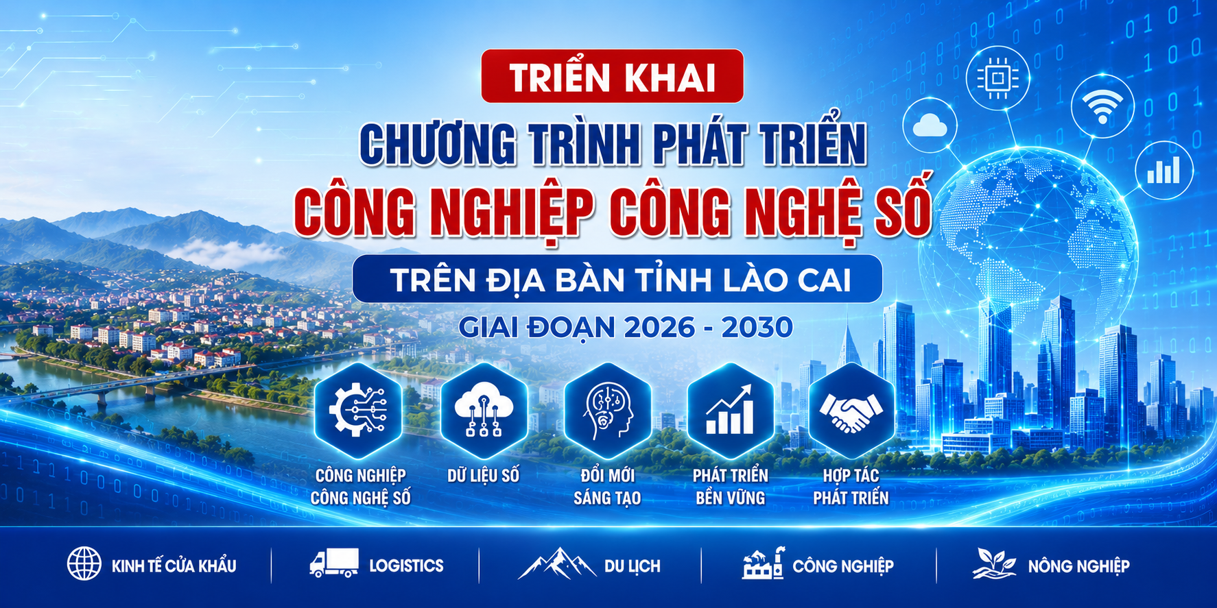 Lào Cai phấn đấu thu hút từ 3 - 5 doanh nghiệp công nghệ số lớn đến năm 2030